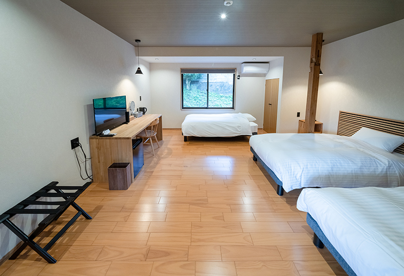 ベッドルーム　２階トリプルルーム