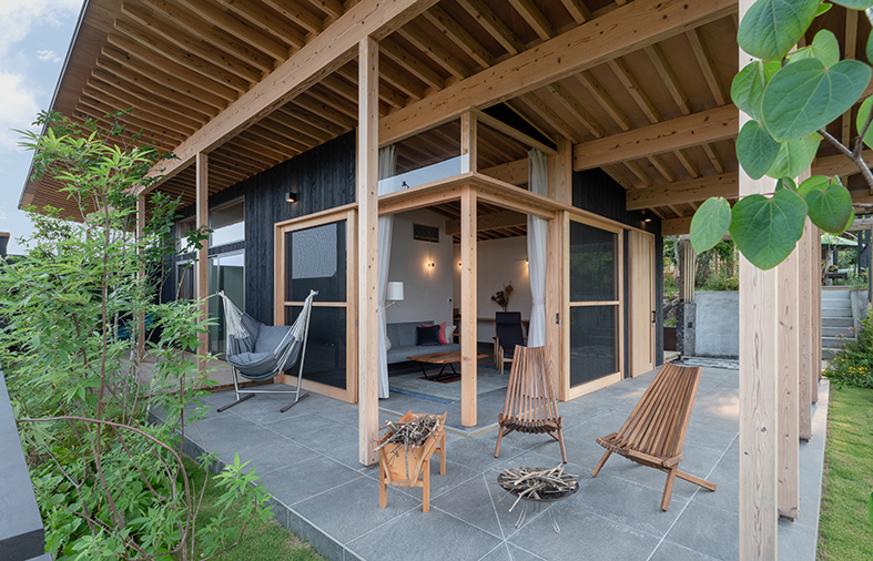 ステイルーム　風に揺られながら読書をしたり、ゆったりと過ごすことができます。