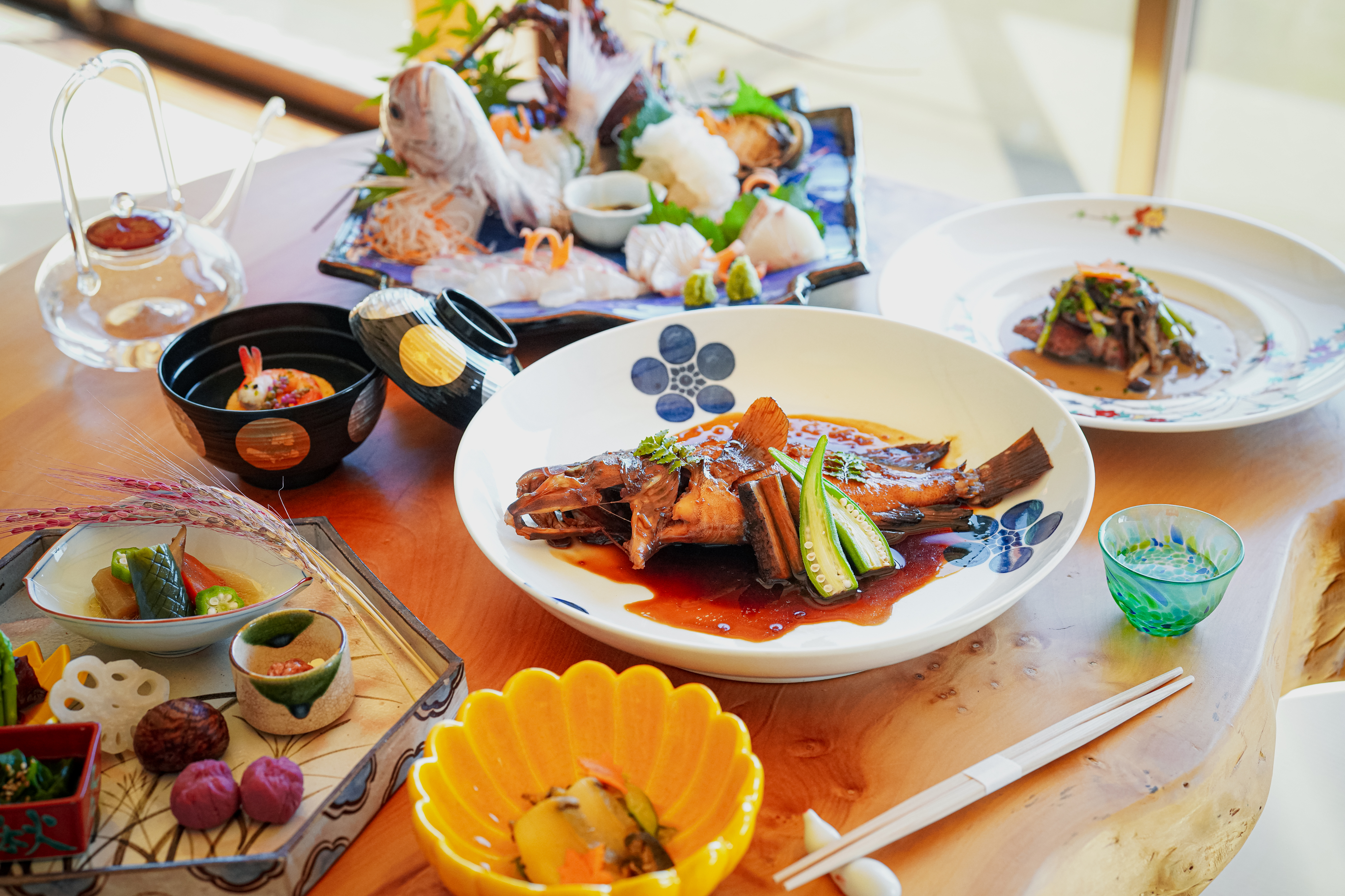 オーダーシェフ　和食　1名様：11,000円～要予約　※ご予約は2名様から受け付けています。 