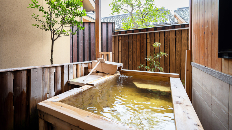 【平屋離れB】やまぶき<ツイン/禁煙>露天風呂(檜風呂)