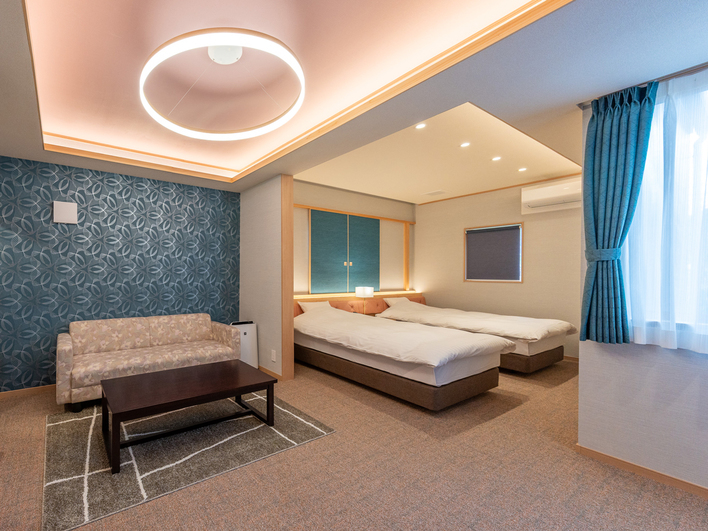 【2階建て離れ/楽】<ツイン/禁煙>2階 シモンズセミダブル(120×200)×2