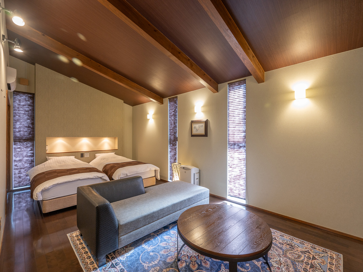 【2階建て離れ/鈴蘭】＜ツイン/禁煙＞55.9㎡シモンズシングル（100&times;200）&times;2