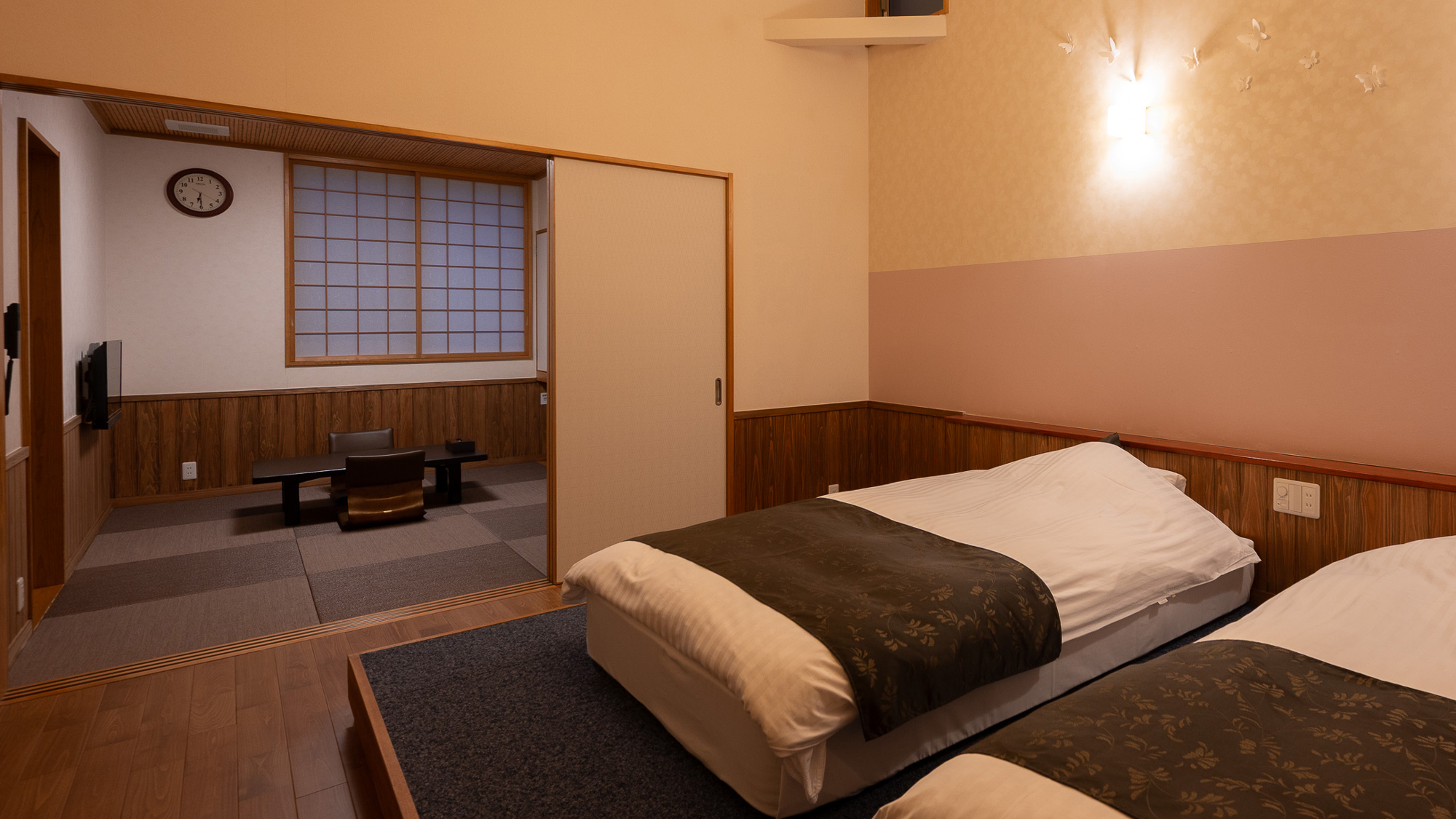 【離れ】平屋建てA-1type　広さ48㎡　和室6帖＋洋室（ツイン/禁煙）