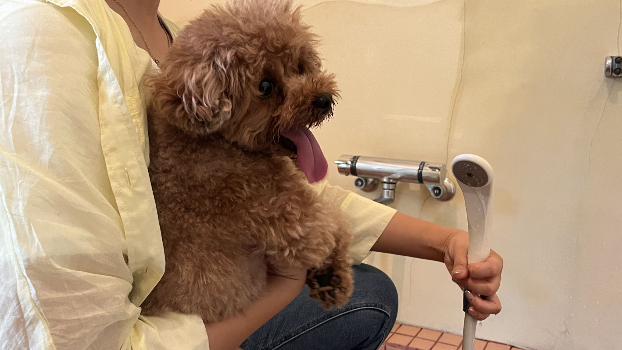 ◆たくさん遊んで足洗い場でサッパリ♪