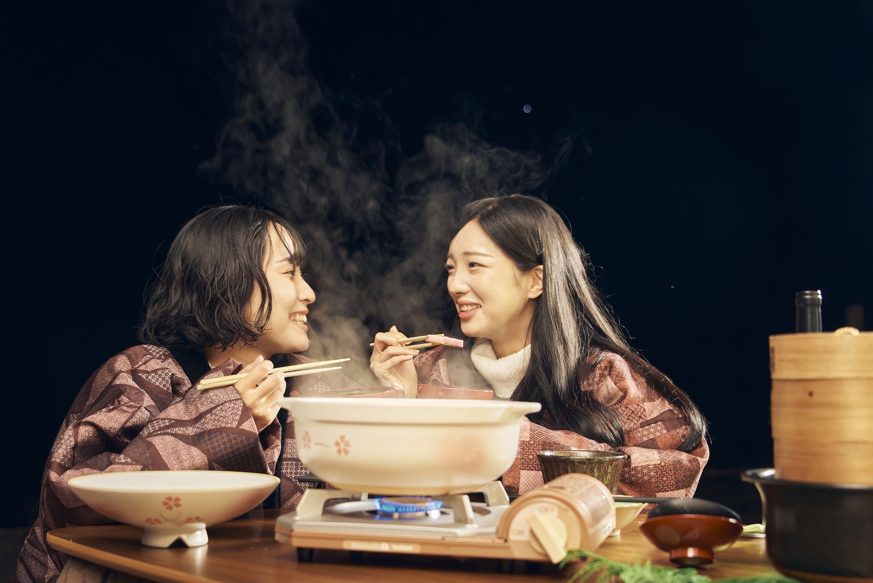 【2食付／星鍋の夕べ】〜龍泉洞黒豚と宙の宴〜星空の下、心も身体もほぐれる鍋時間