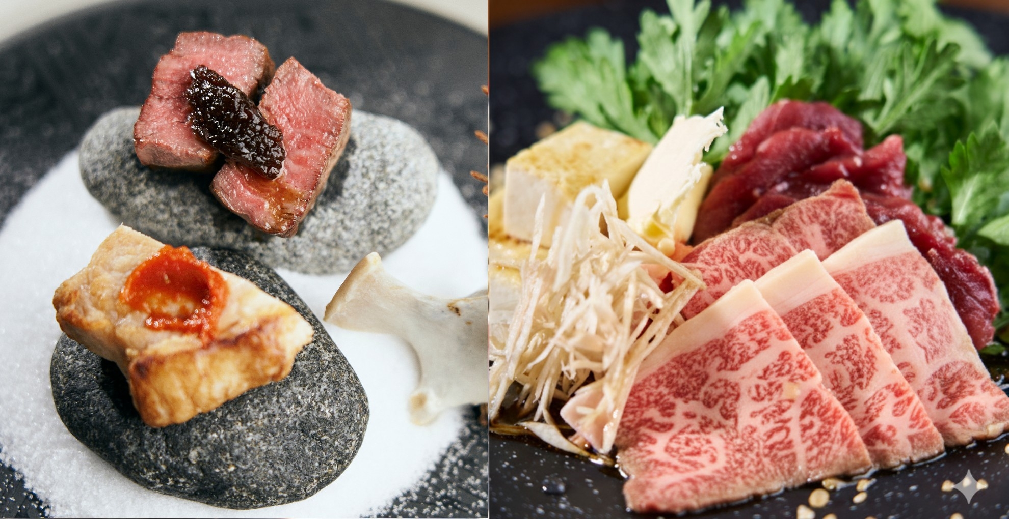 【2食付／いわて牛すき焼き＆いわて短角牛と龍泉洞黒豚ステーキ】〜いわての食財を愉しむショートコース〜