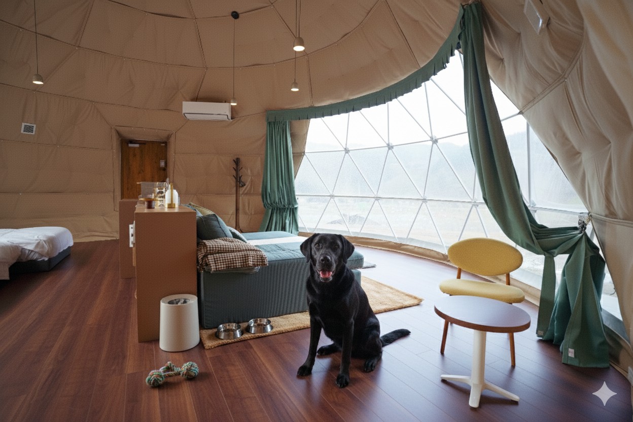 わんちゃんとの宿泊も可能です