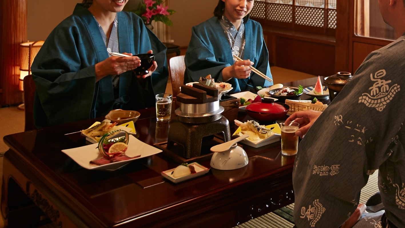 ワンランク上の味を個室で【３大美食会席】アワビ踊り焼き★長崎和牛☆鯛頭の千代蒸し■個室食確約