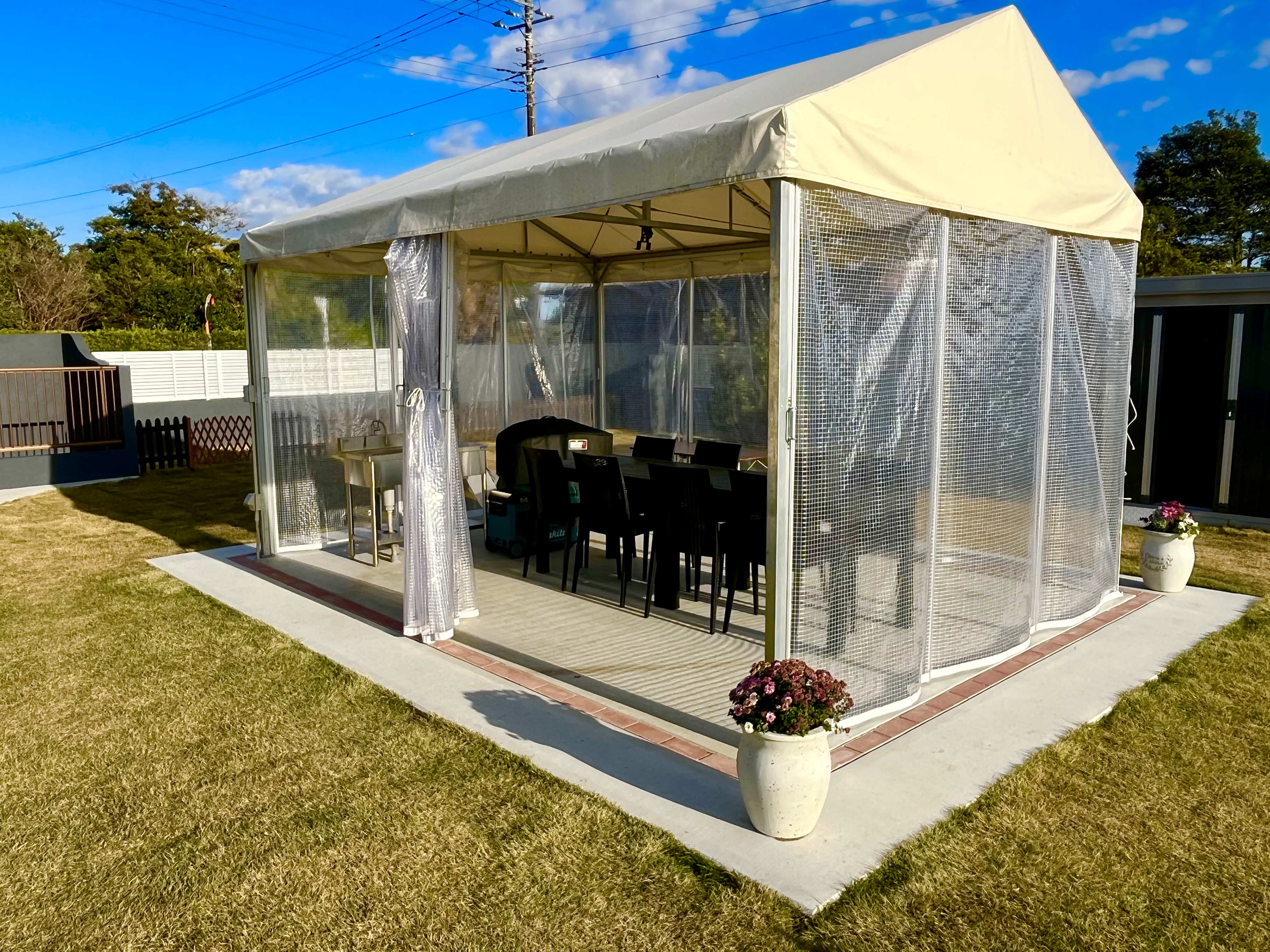 秋冬用バーベキュースペース