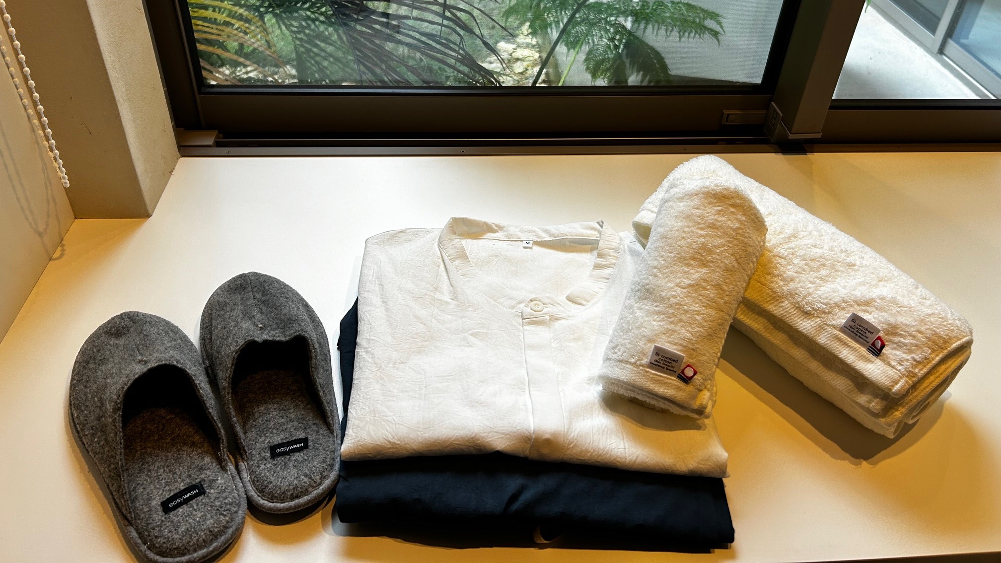 オリジナルルームウェア　今治タオル　ルームシューズでくつろぎ時間をお楽しみください