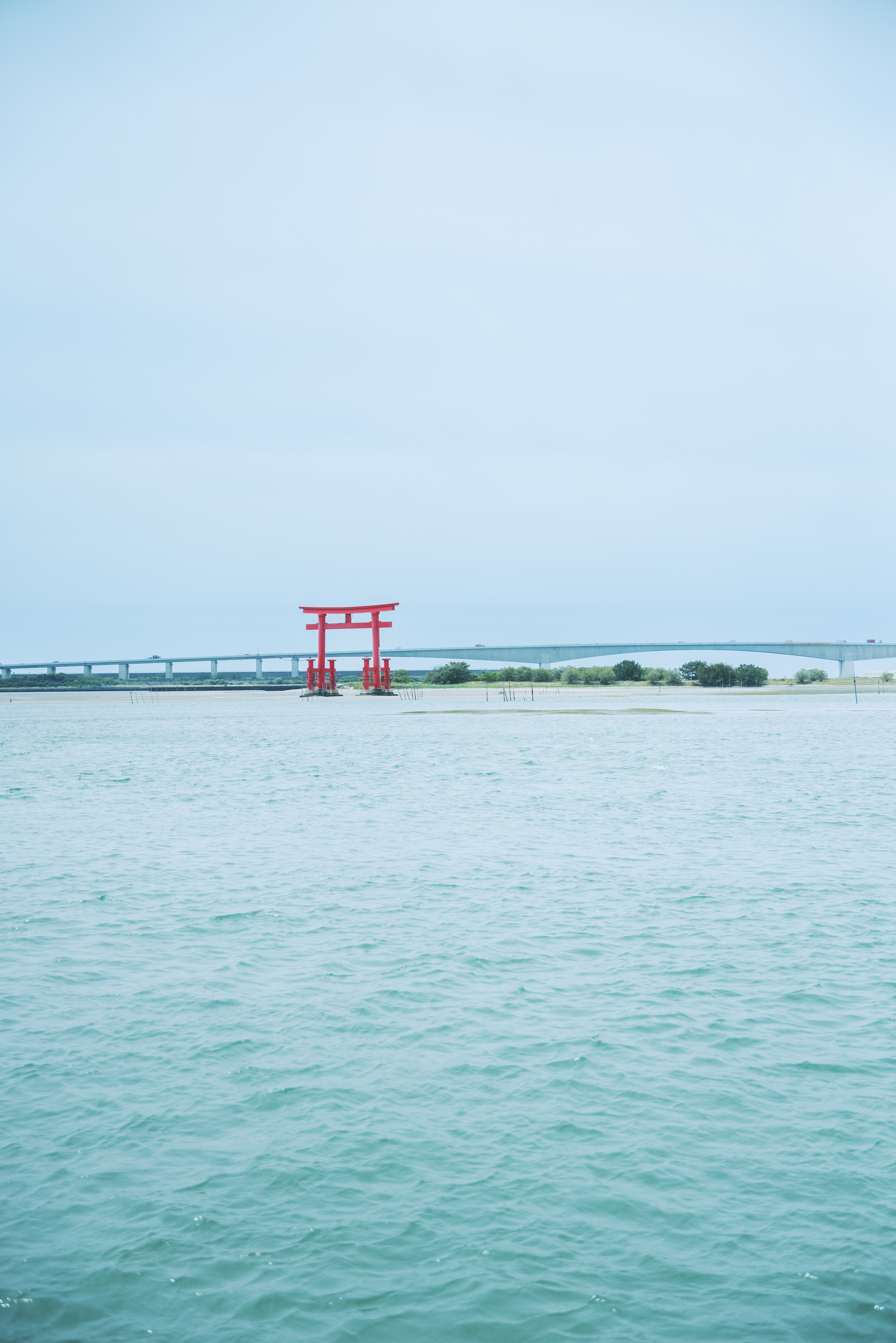 清風荘景色（浜名湖と弁天島赤鳥居）