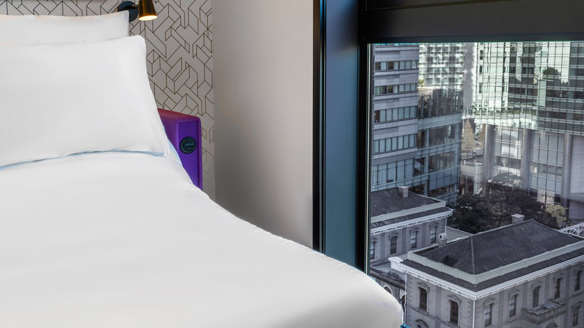 【プレミアムプラス】上層階または建物前方に位置し、銀座の景色が楽しめる開放的なお部屋です。