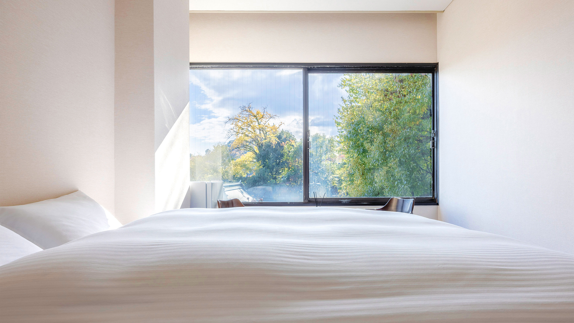 【コンパクトダブル】フランス社製広々クイーンベッド