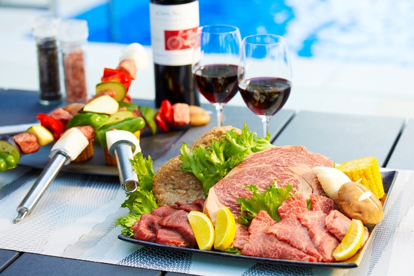 【夕食：BBQ付】プール・温泉・サウナ・BBQスペース完備！自由に楽しむプライベートヴィラ！