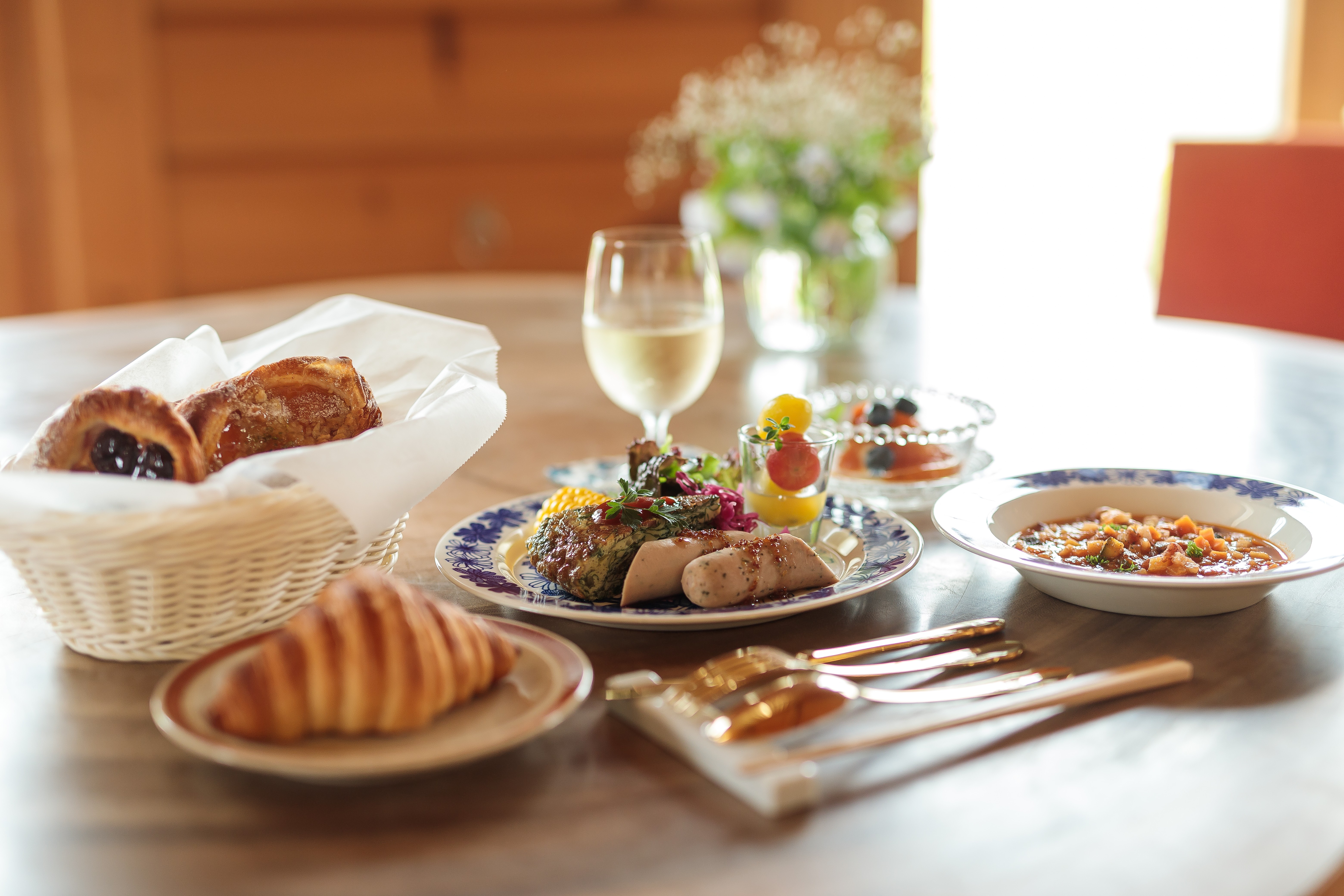 朝食付きプラン　一日の始まりに信州の彩を添えて。