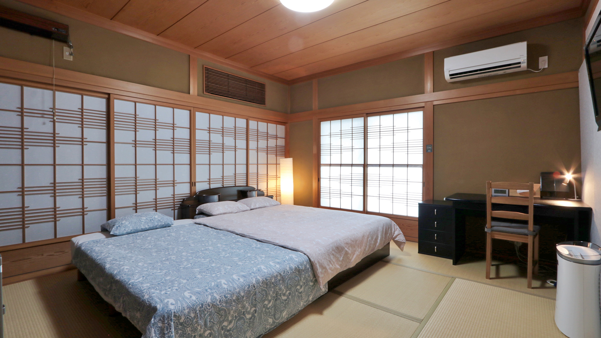 【客室】【禁煙】和室ダブル＋セミダブル★共用設備