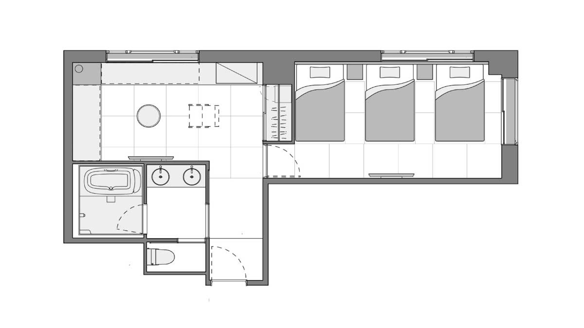 エグゼクティブトリプル（間取り図）