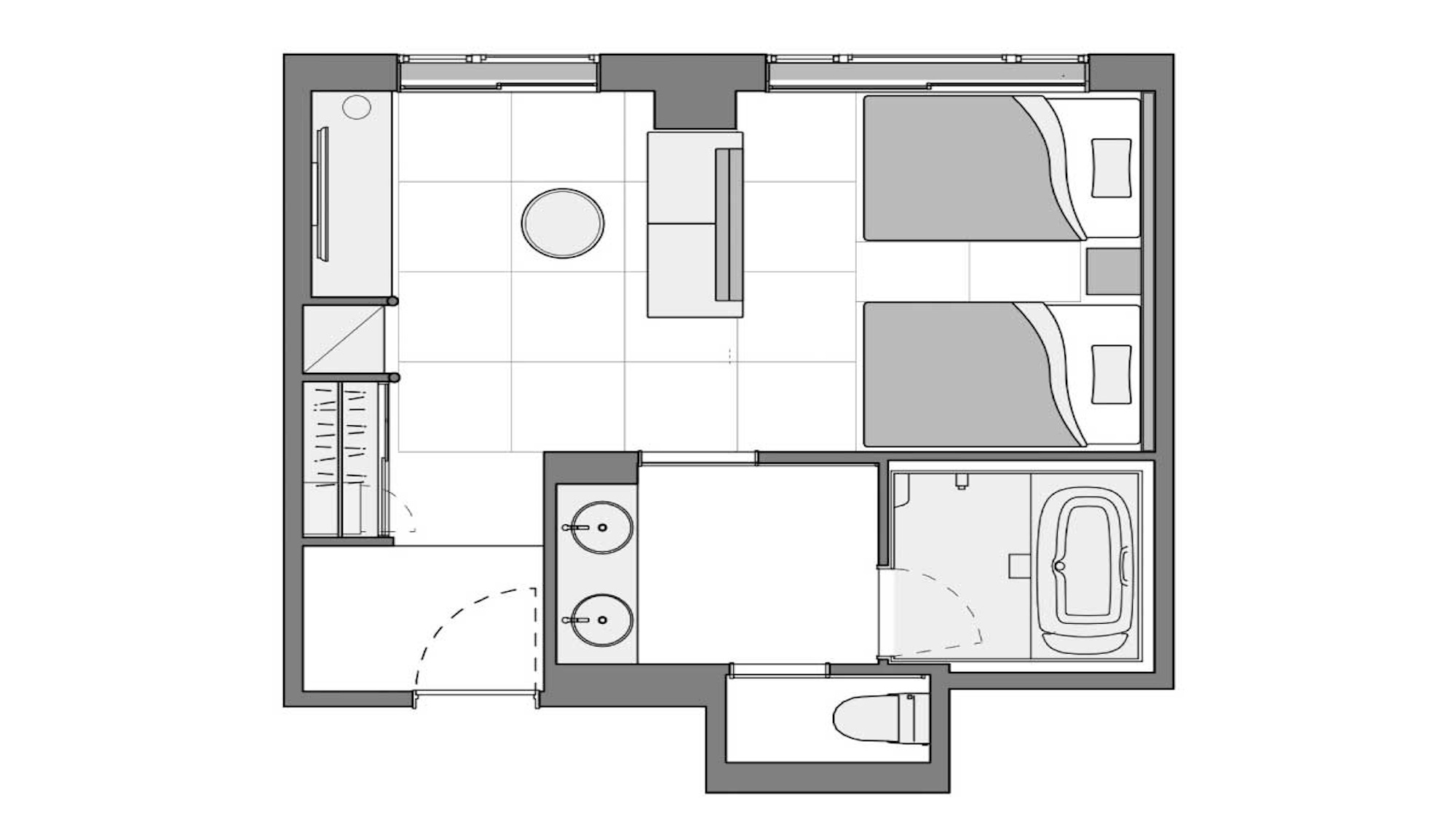 スーペリアツイン（間取り図）