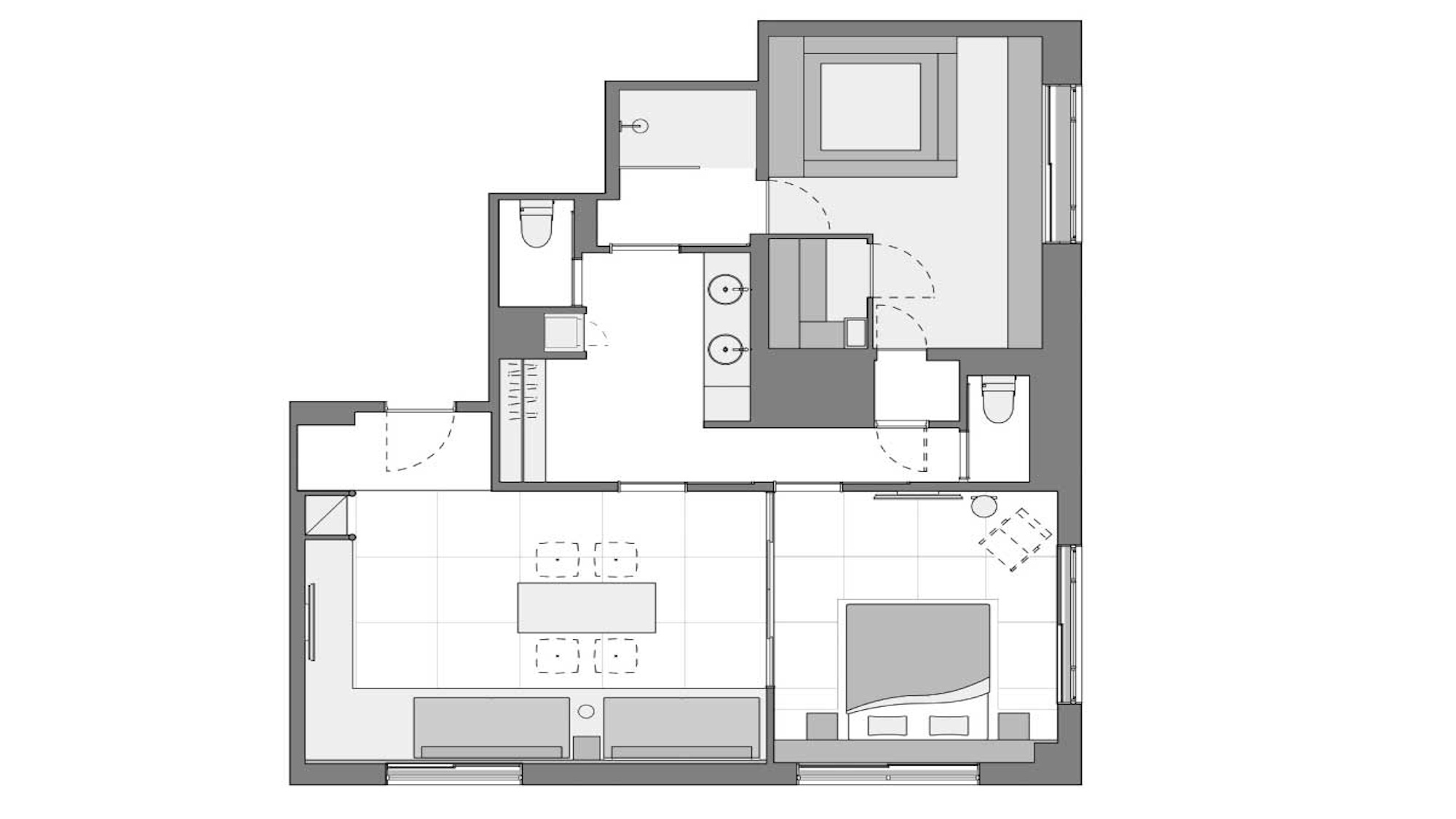 シグネチャースパスイート with サウナ（間取り図）