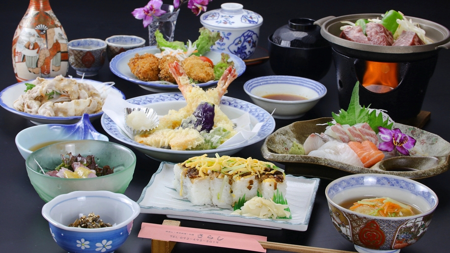 【1泊2食付き・グレードアップ会席】岬町のおいしいをお届け♪地元の食材を使った会席料理♪