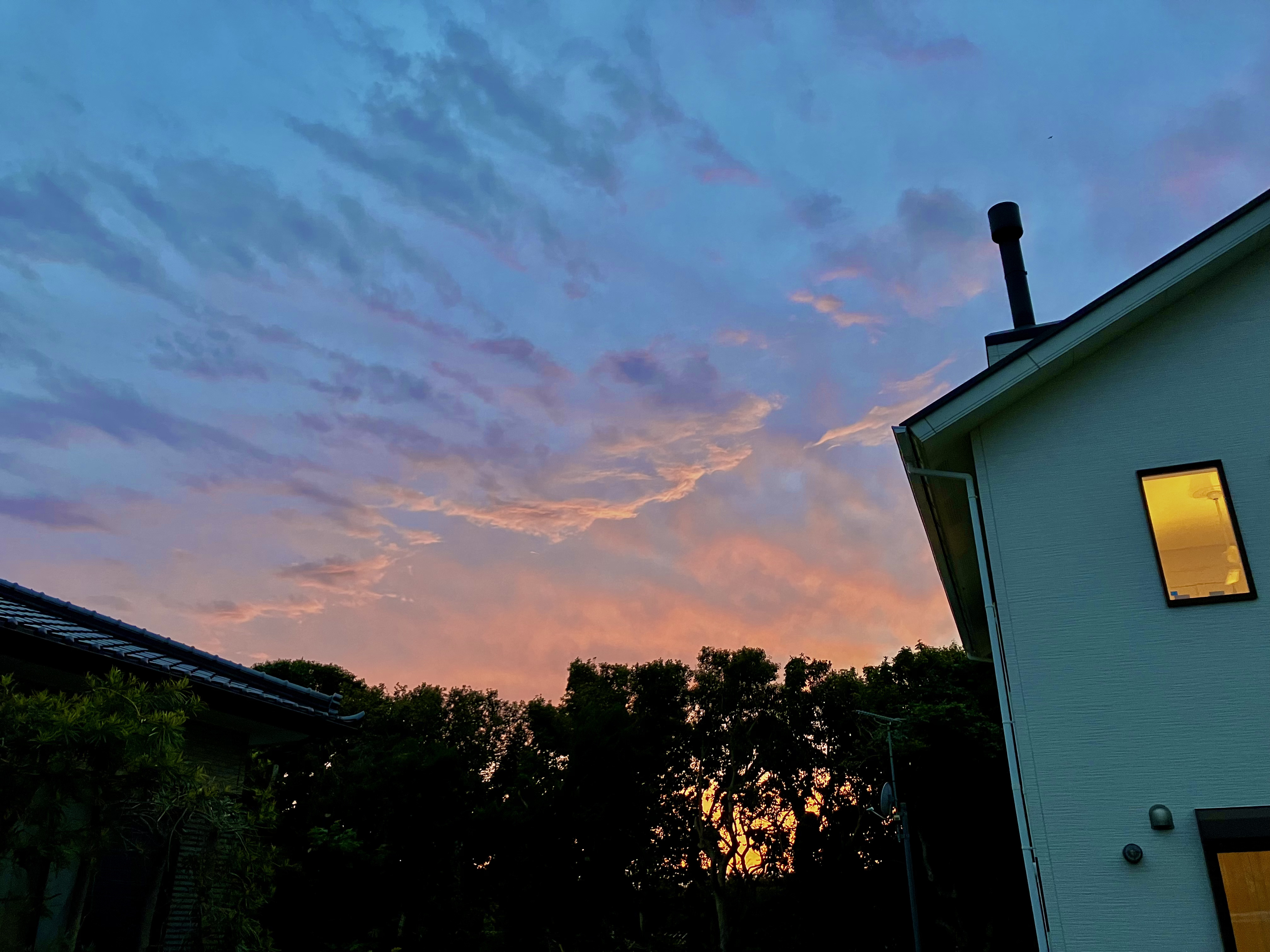 夕焼けがキレイです