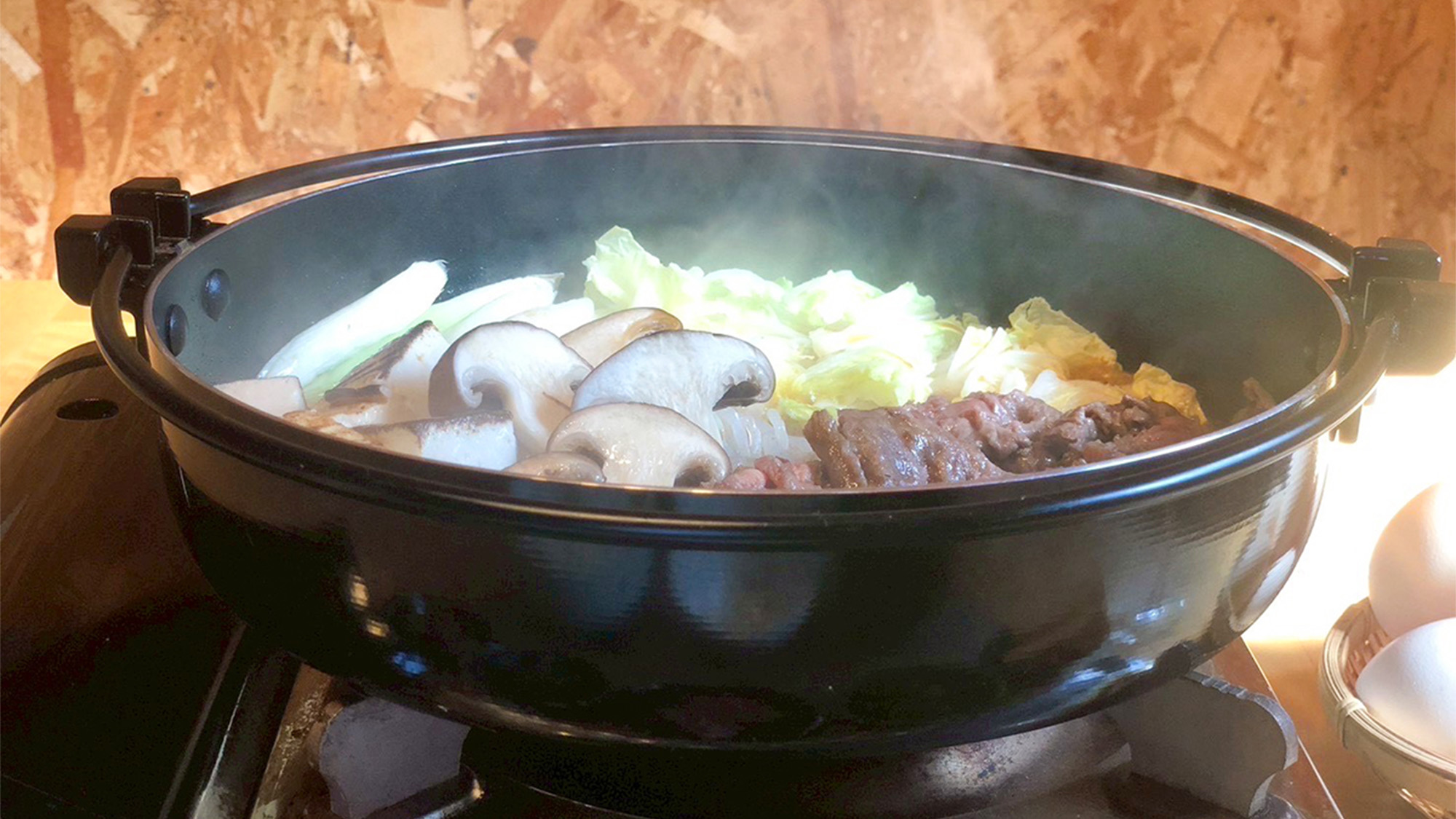 ・【夕食一例】卵に絡めていただくまろやかな味わい　口の中に広がる至福の味わいをご堪能ください