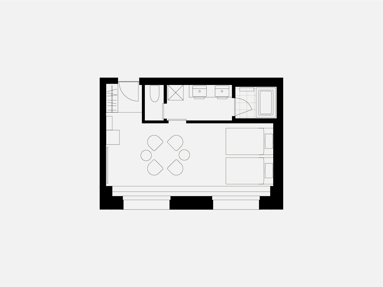 コンフォートバンク（2バンク／洗濯機）
