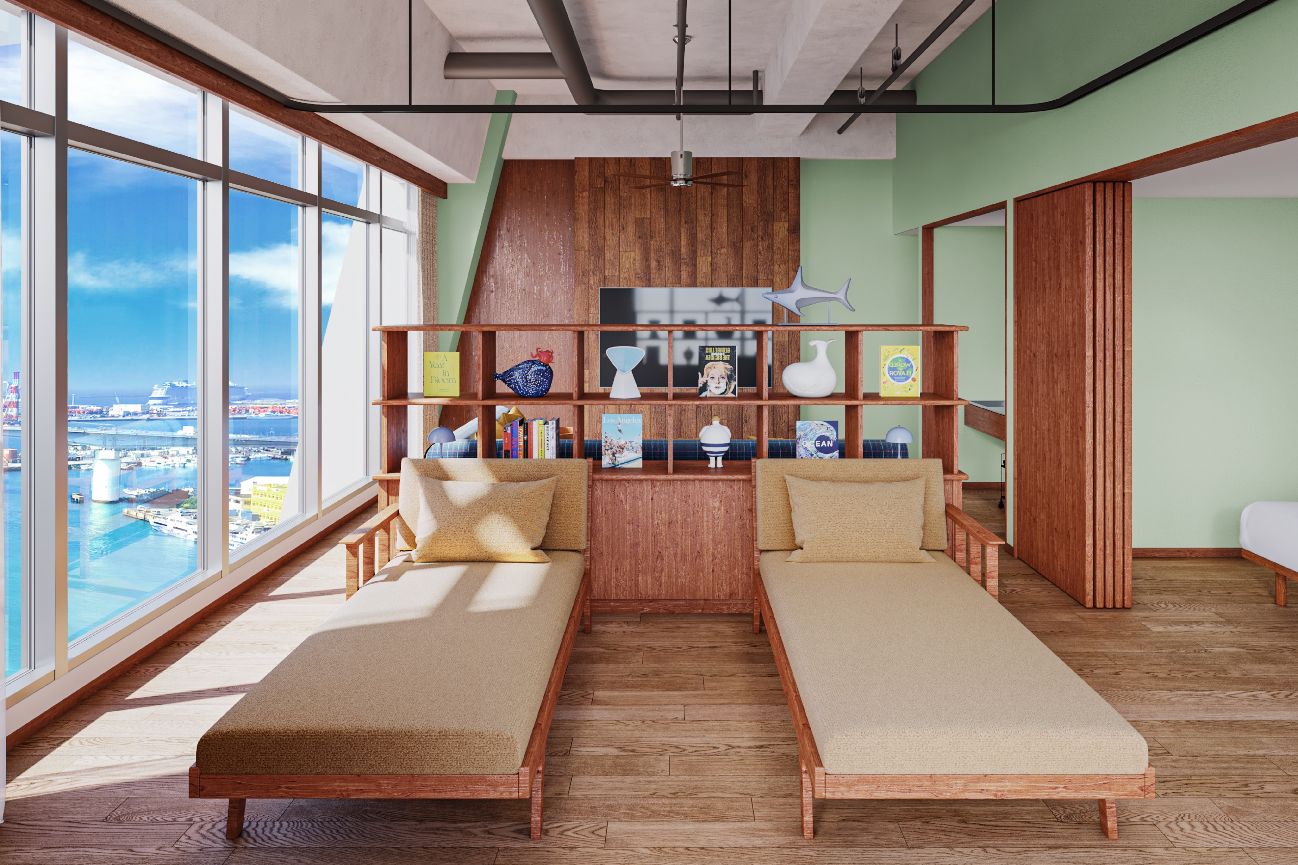 サウスゲートスイート（最上階／サウナ／ビューバス／洗濯機）