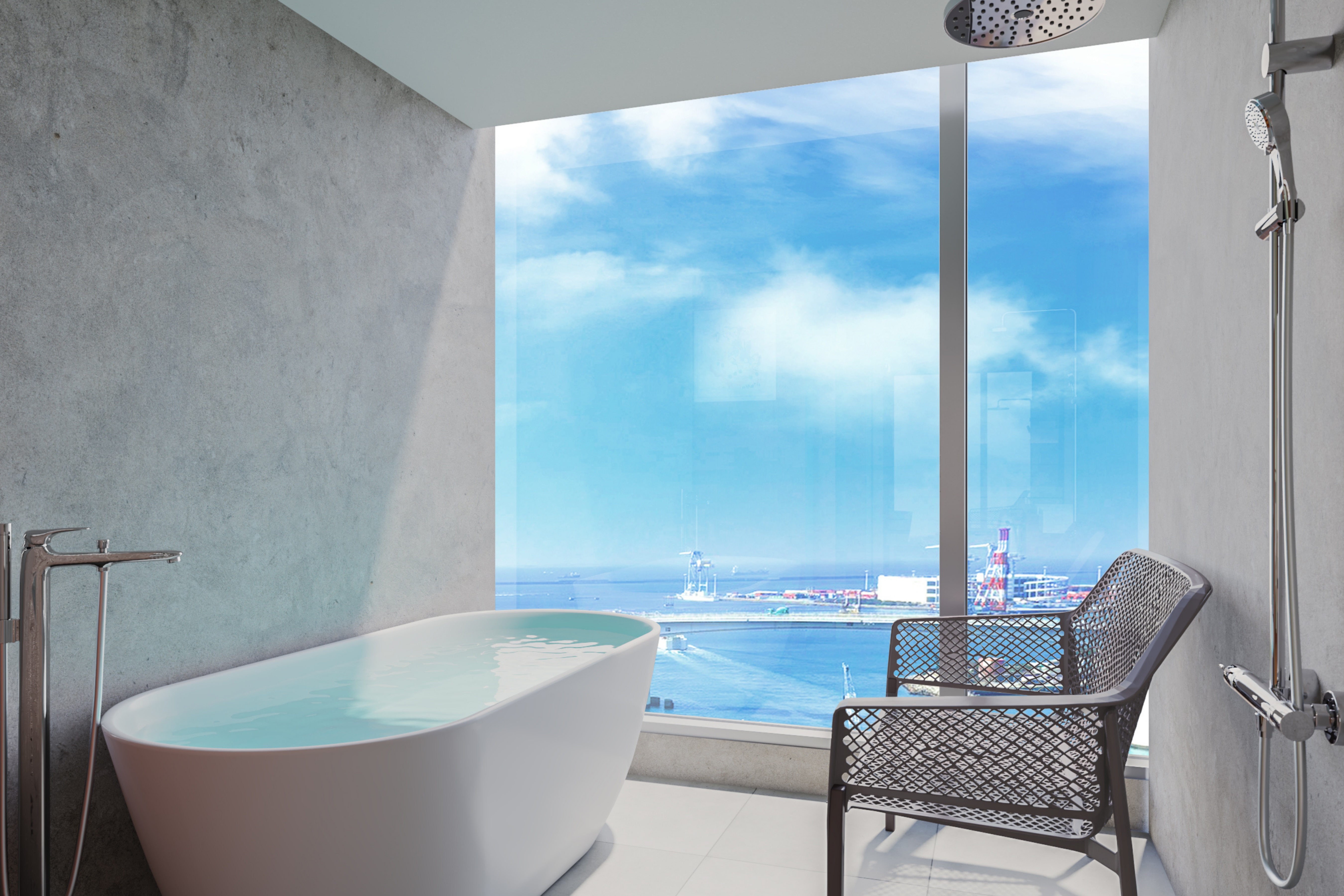 ジュニアスイート（最上階／サウナ／ビューバス／洗濯機）