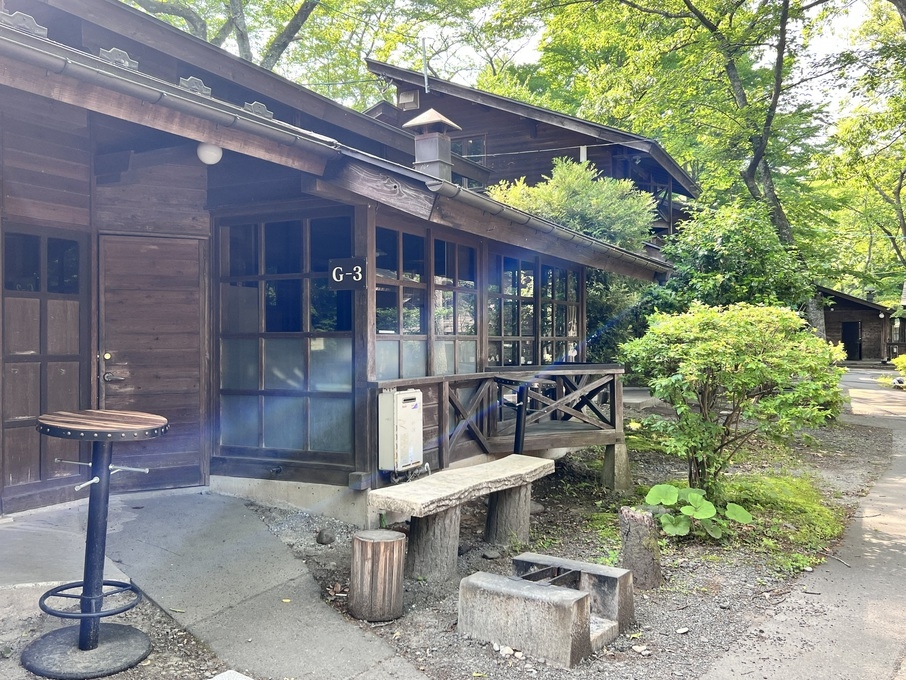 【リバービューロッジ】最大6名まで宿泊可能｜Ｇ２／３ロッジ｜源泉かけ流し天然温泉