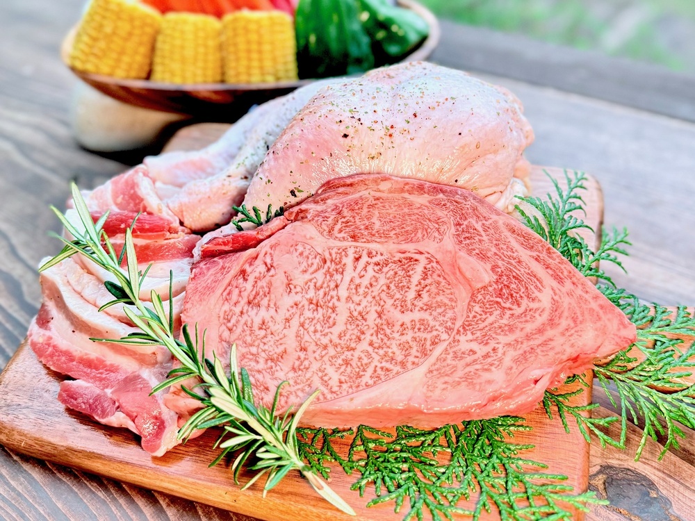 仙台牛ステーキのBBQセット