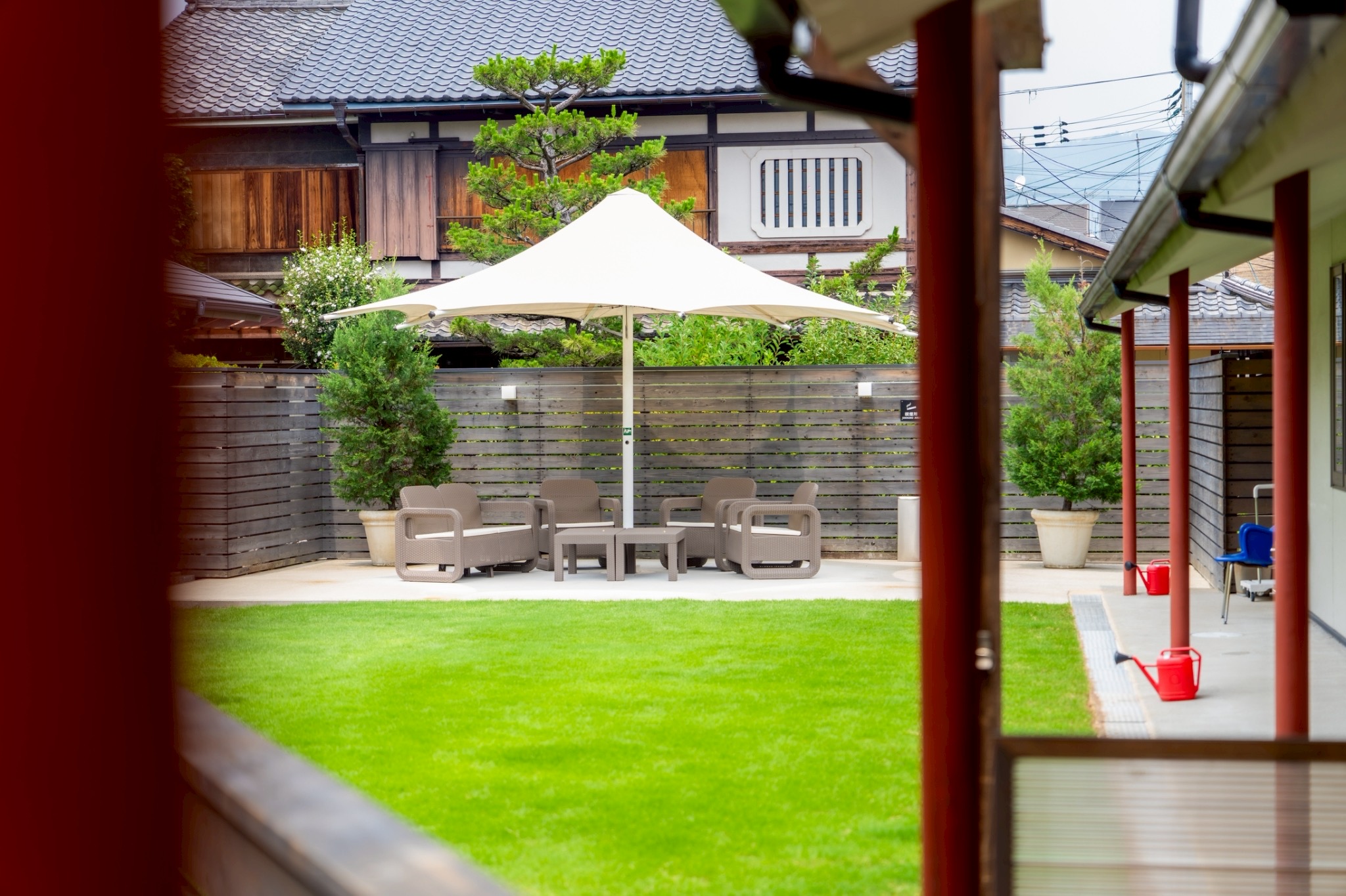 宿泊者専用天然芝のドッグラン