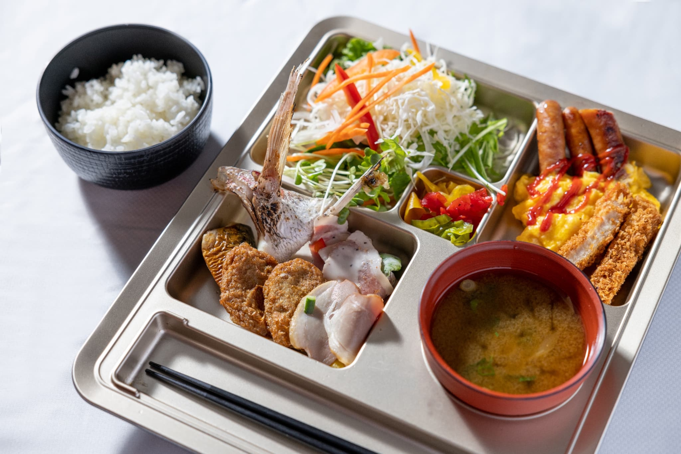 朝食バイキング　盛り付け例