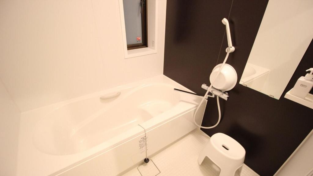 1階にある広々としたバスルーム！