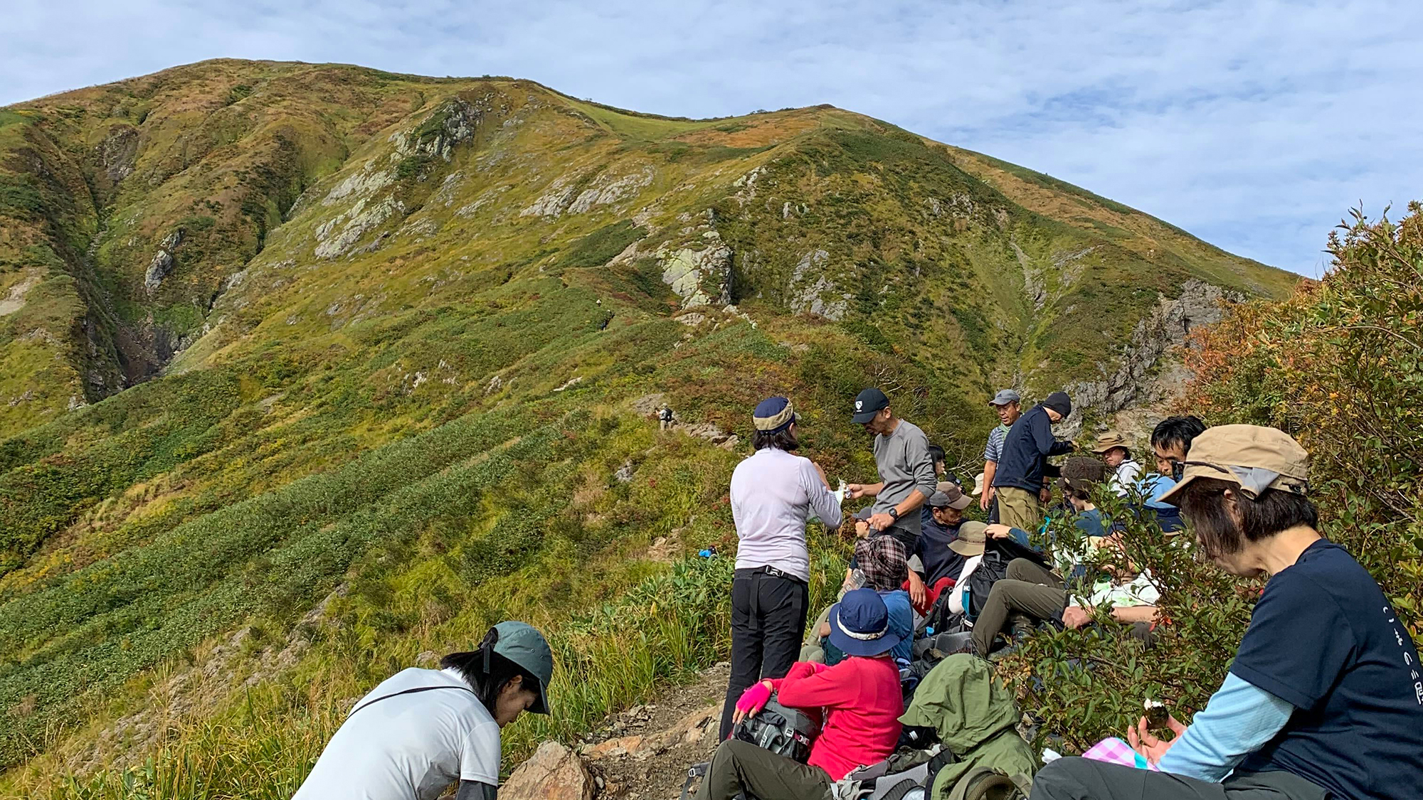 ＃最高の景色の中で頂く昼食の様子