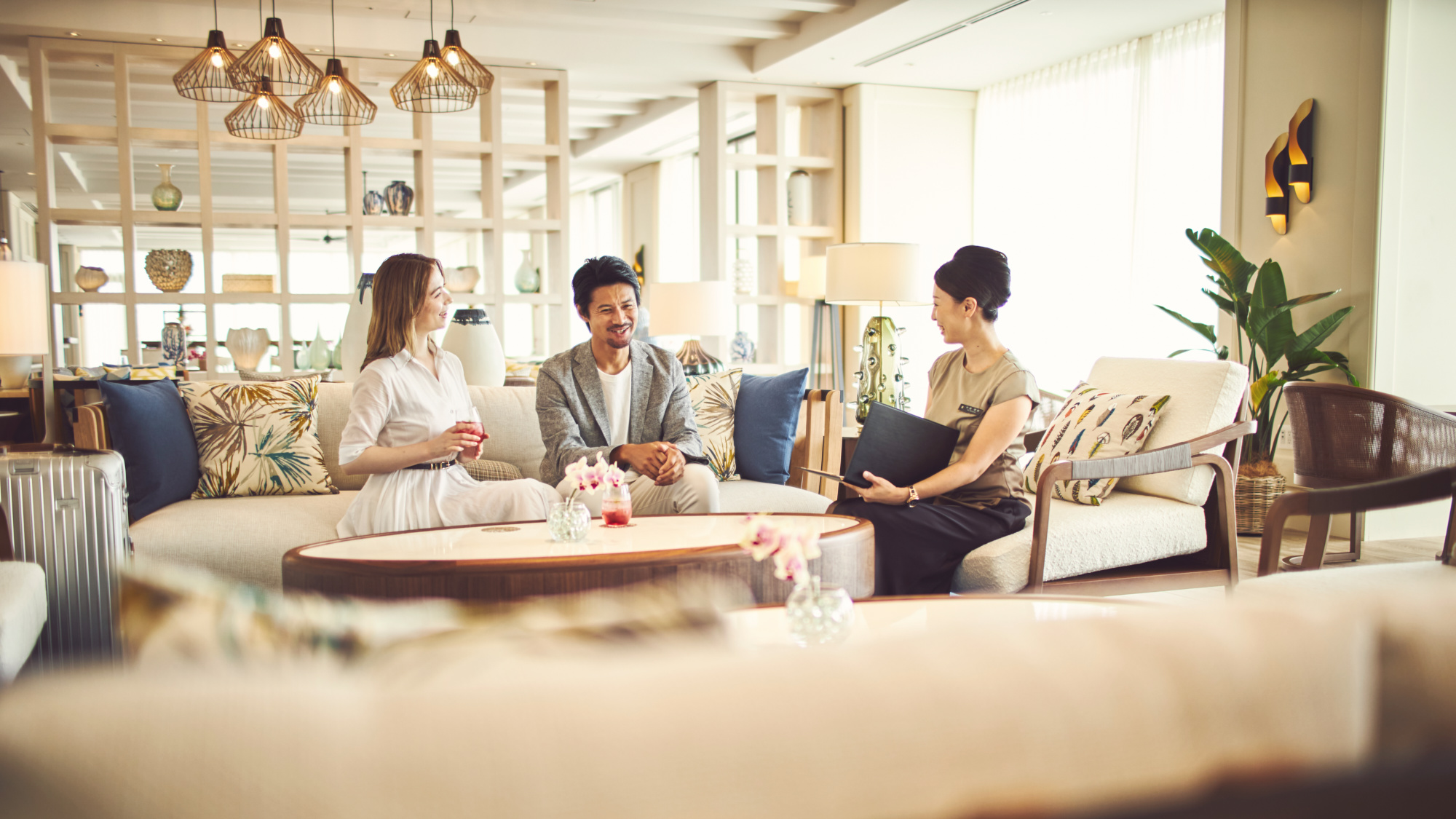 ■クラブインターコンチネンタルラウンジでのチェックインイメージ