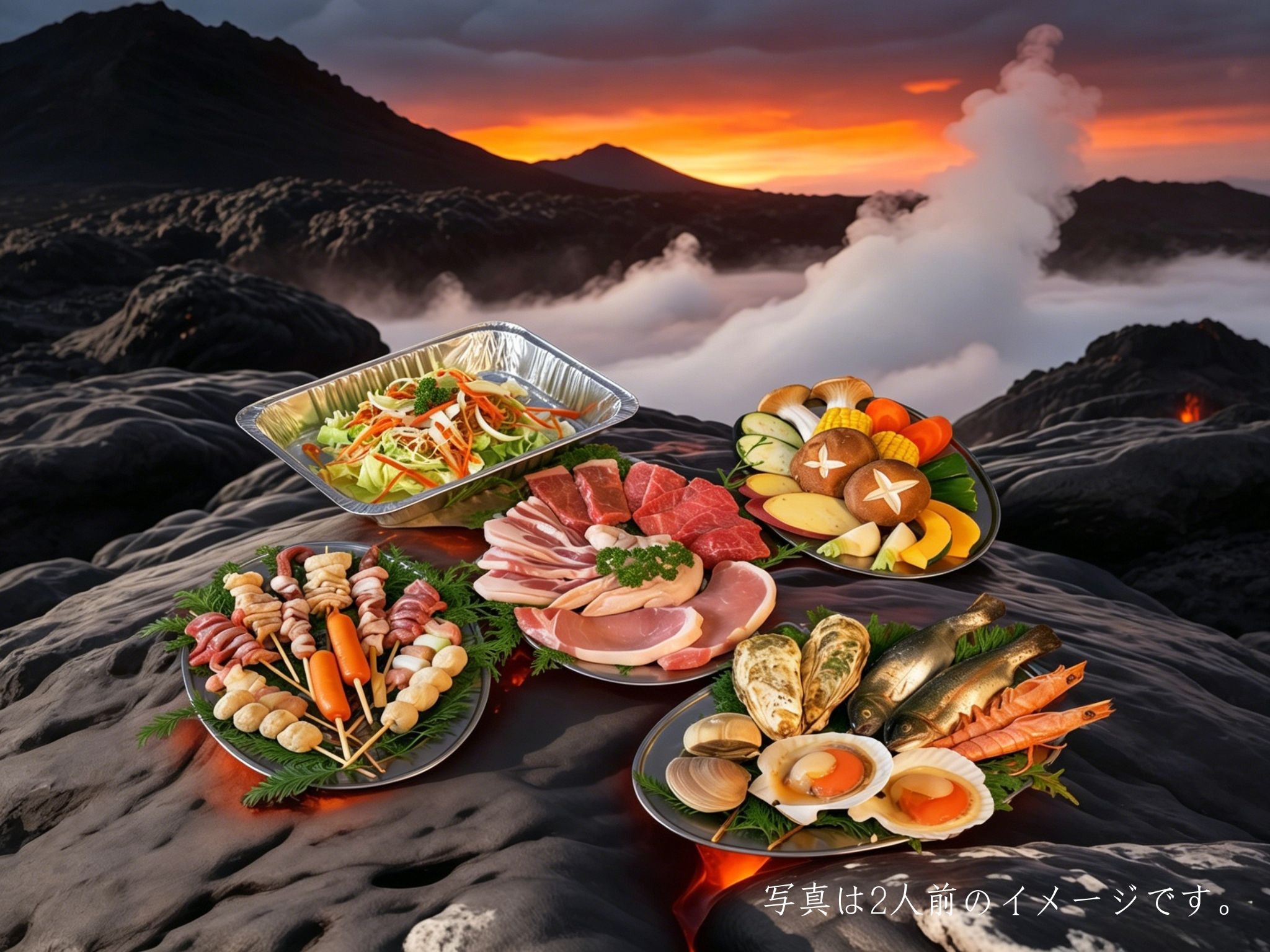 【夏季限定花火プレゼント】大人気なみんなでワイワイ！海鮮和牛BBQ＆朝食付きプラン【2食付き】