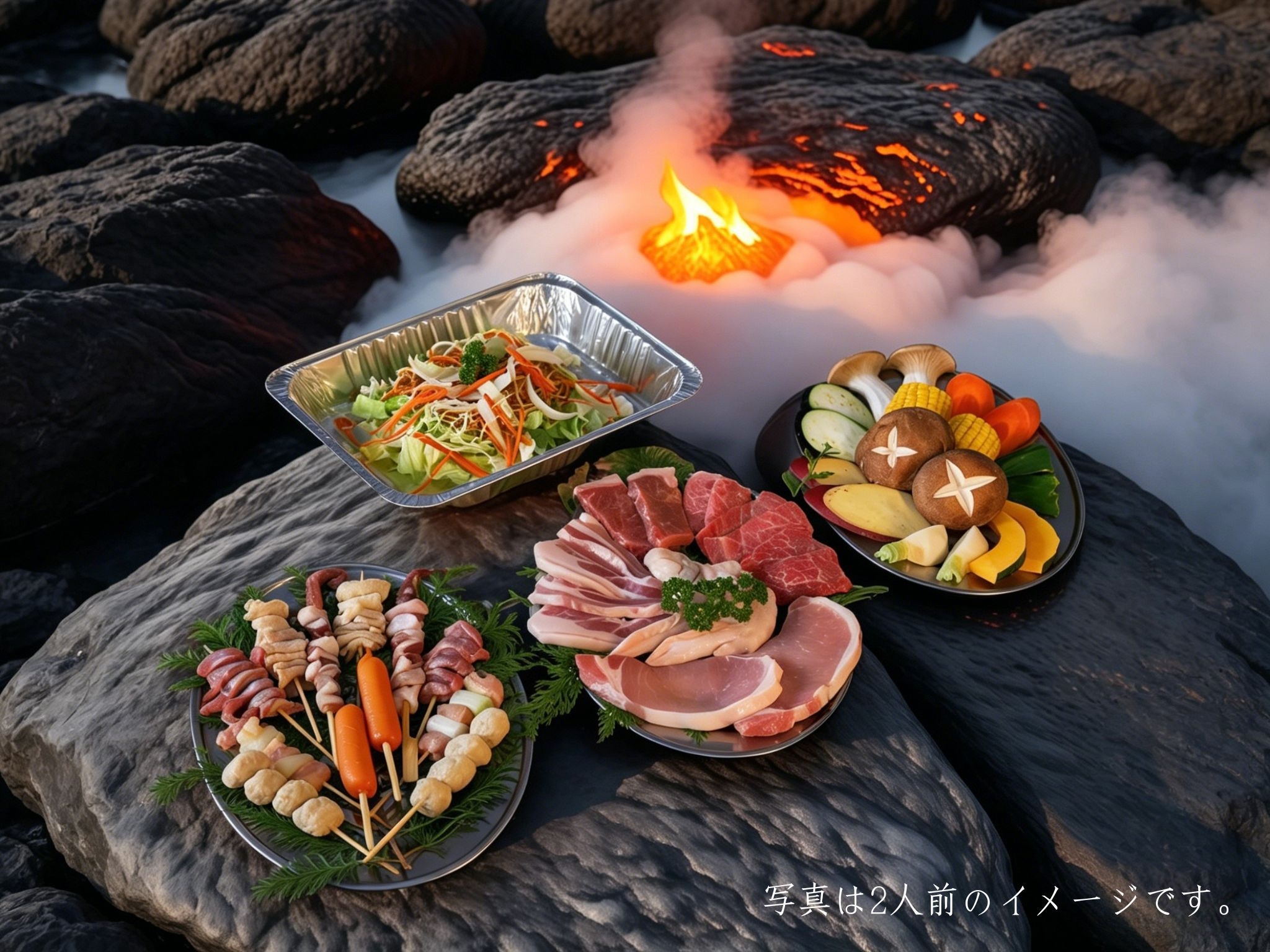【夏季限定花火プレゼント】大人気なみんなでワイワイ！和牛BBQ＆朝食付きプラン【2食付き】
