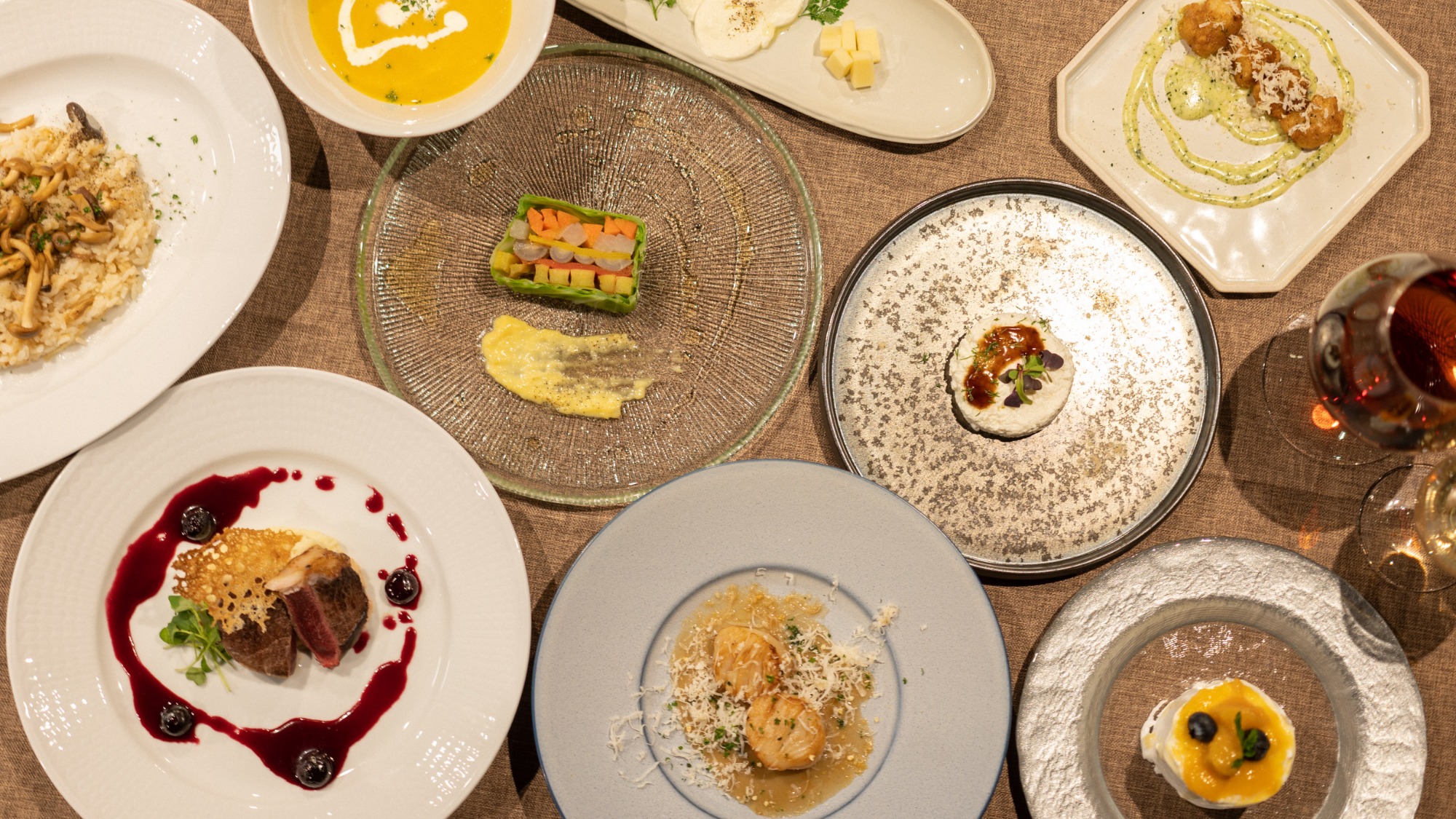 【ディナー一例】旬の食材を愉しむ 摩周鹿フルコース