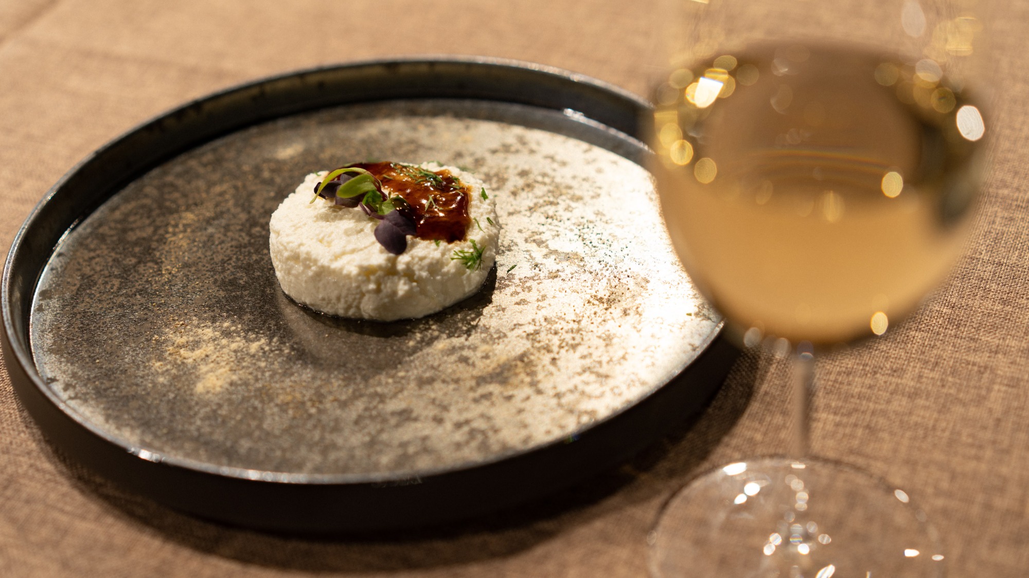 【ディナー一例】石狩生乳の牛乳豆腐