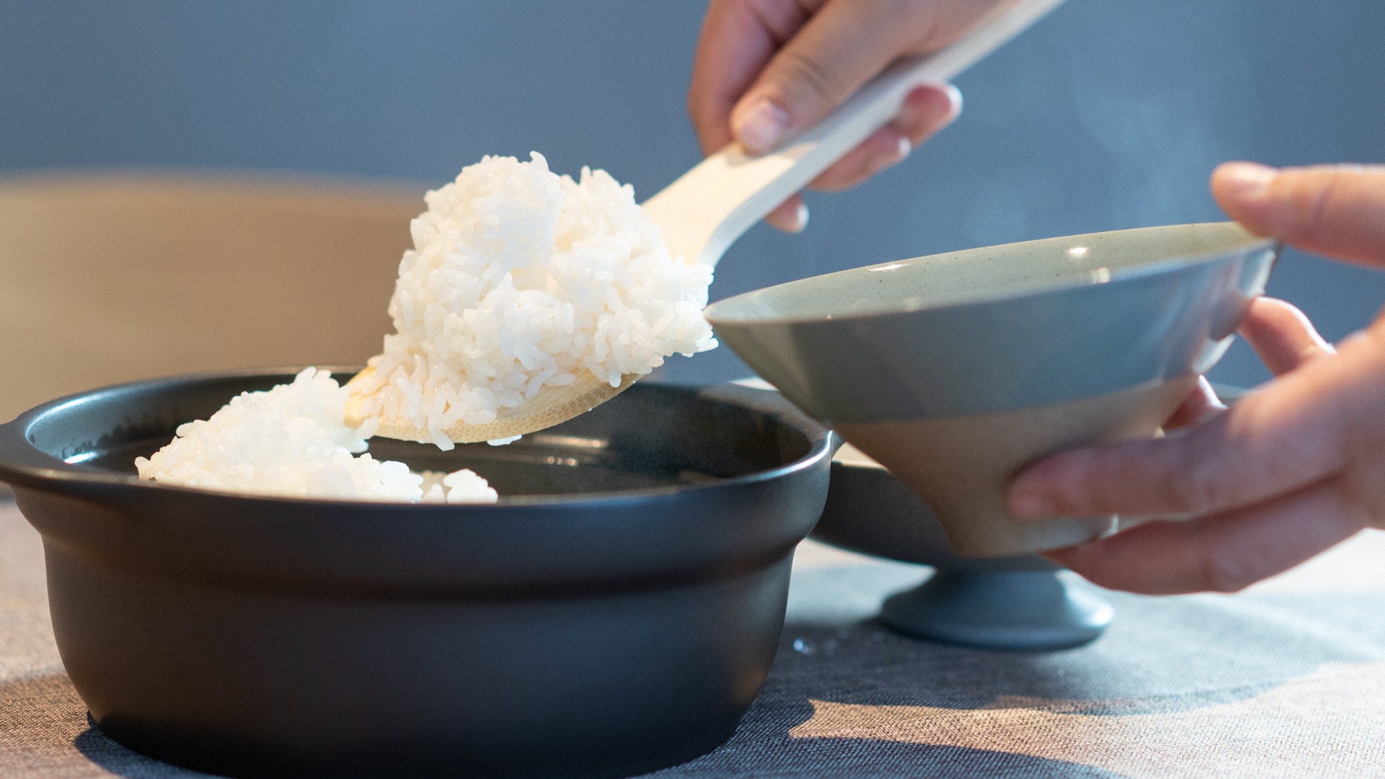 【朝食一例】ご朝食には炊き立ての土鍋ご飯をご用意