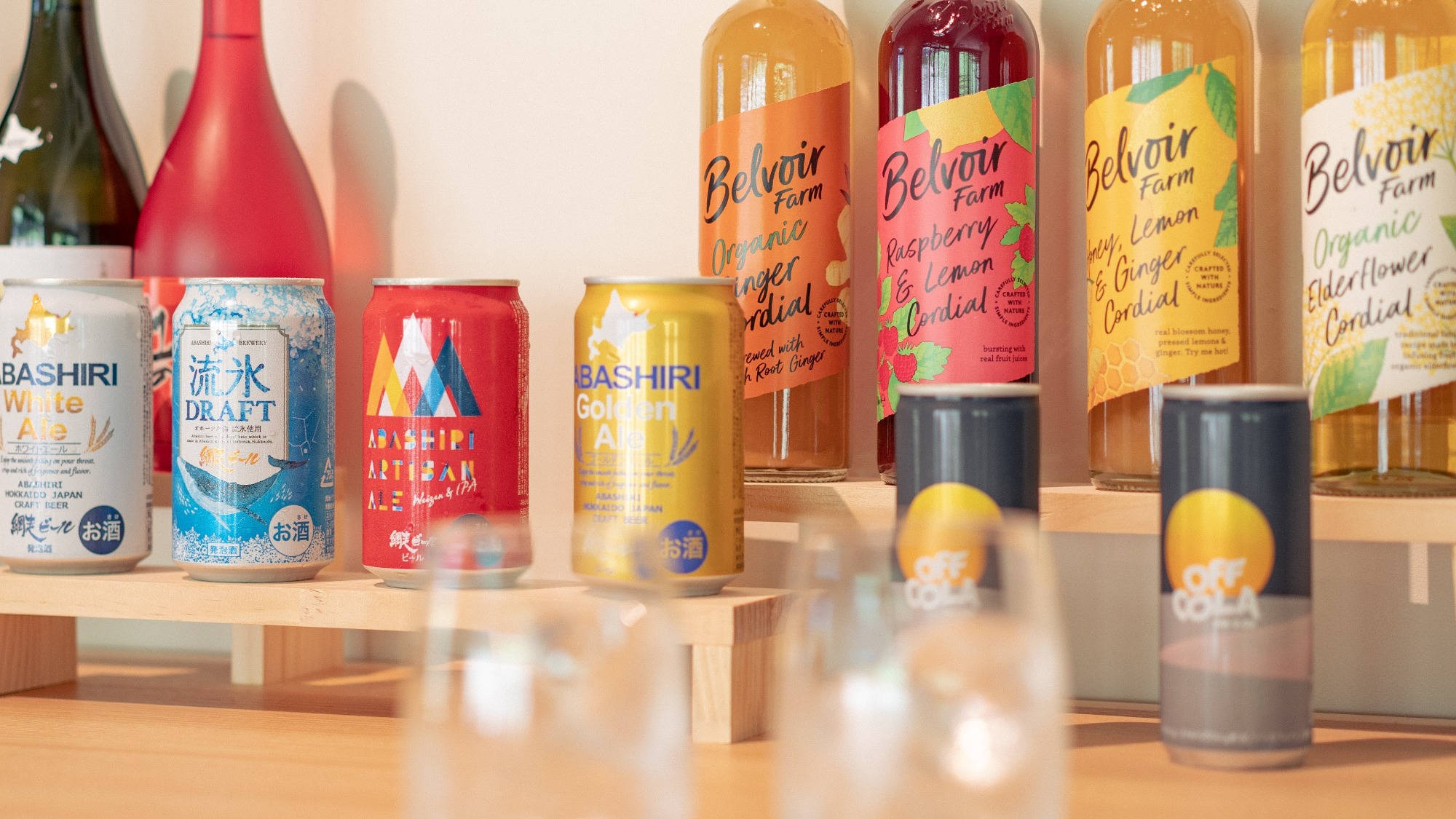 豊富に取り揃えたドリンク類　※一例