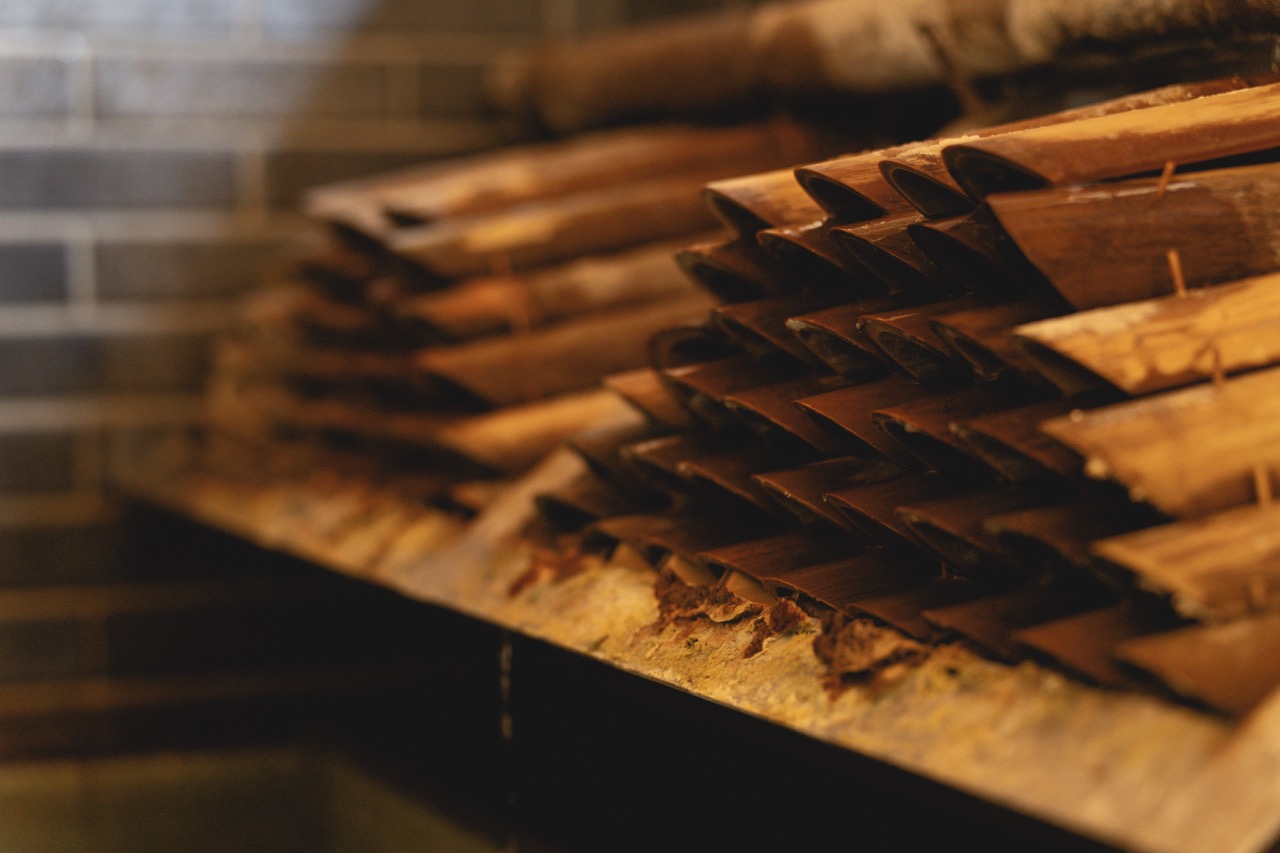 竹瓦の湯　湯雨竹
