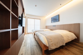 冨士屋リビングスイートルーム　ベッド