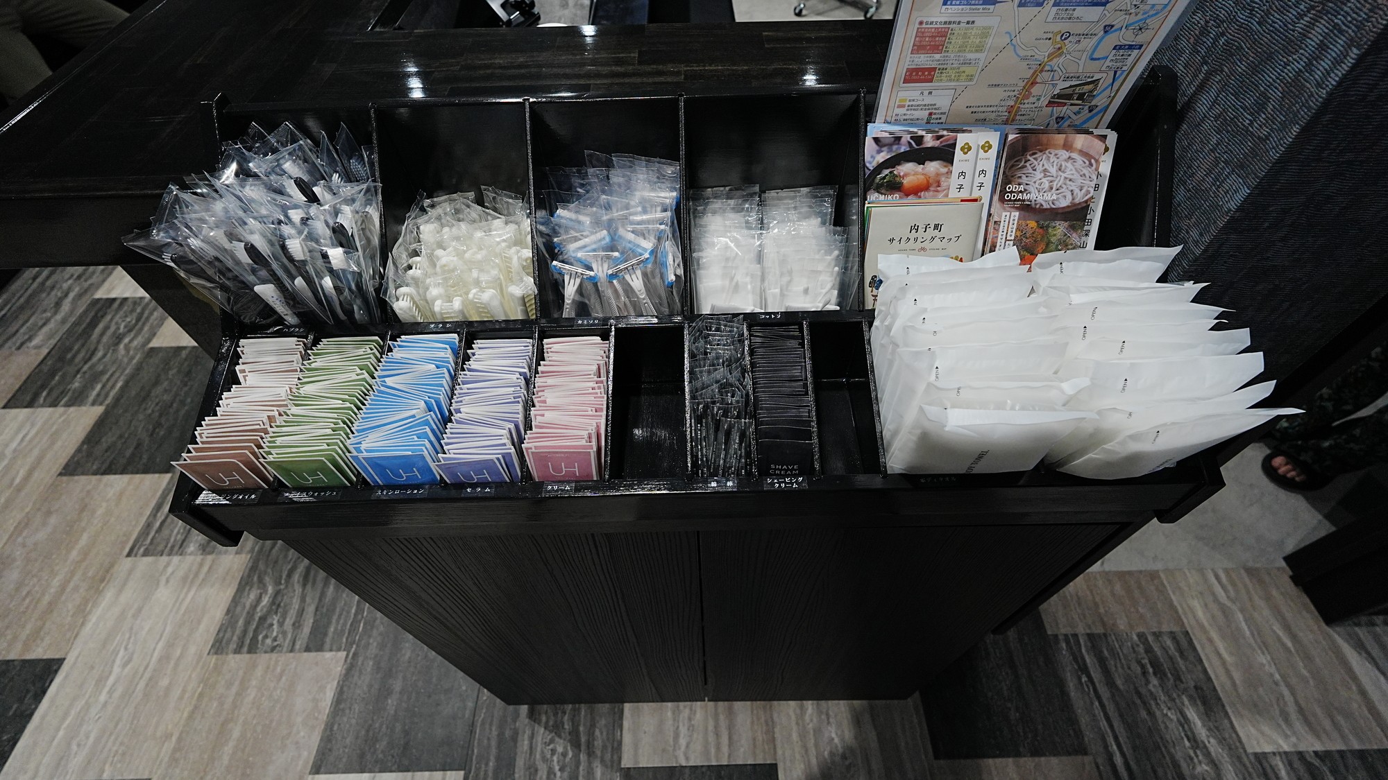 種類豊富なアメニティを取り揃えております。