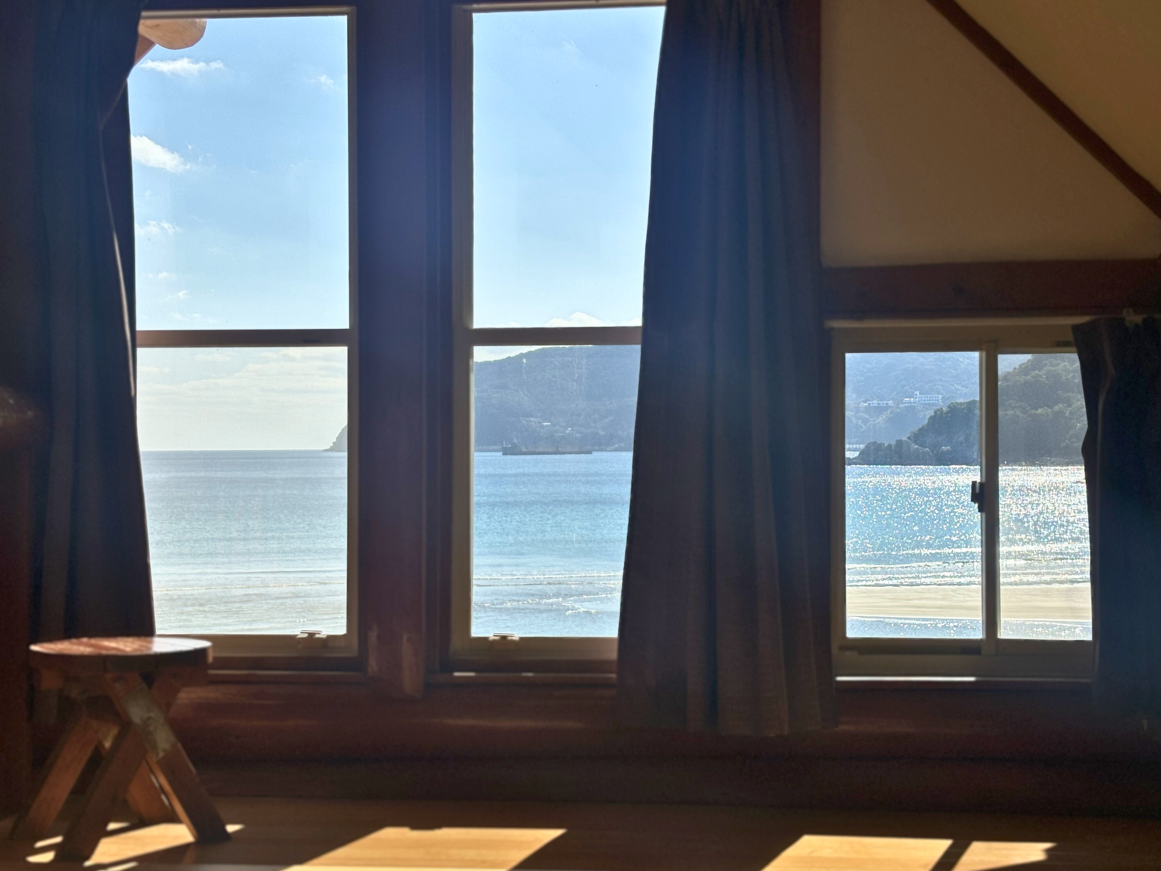 ログハウス2階からの景色