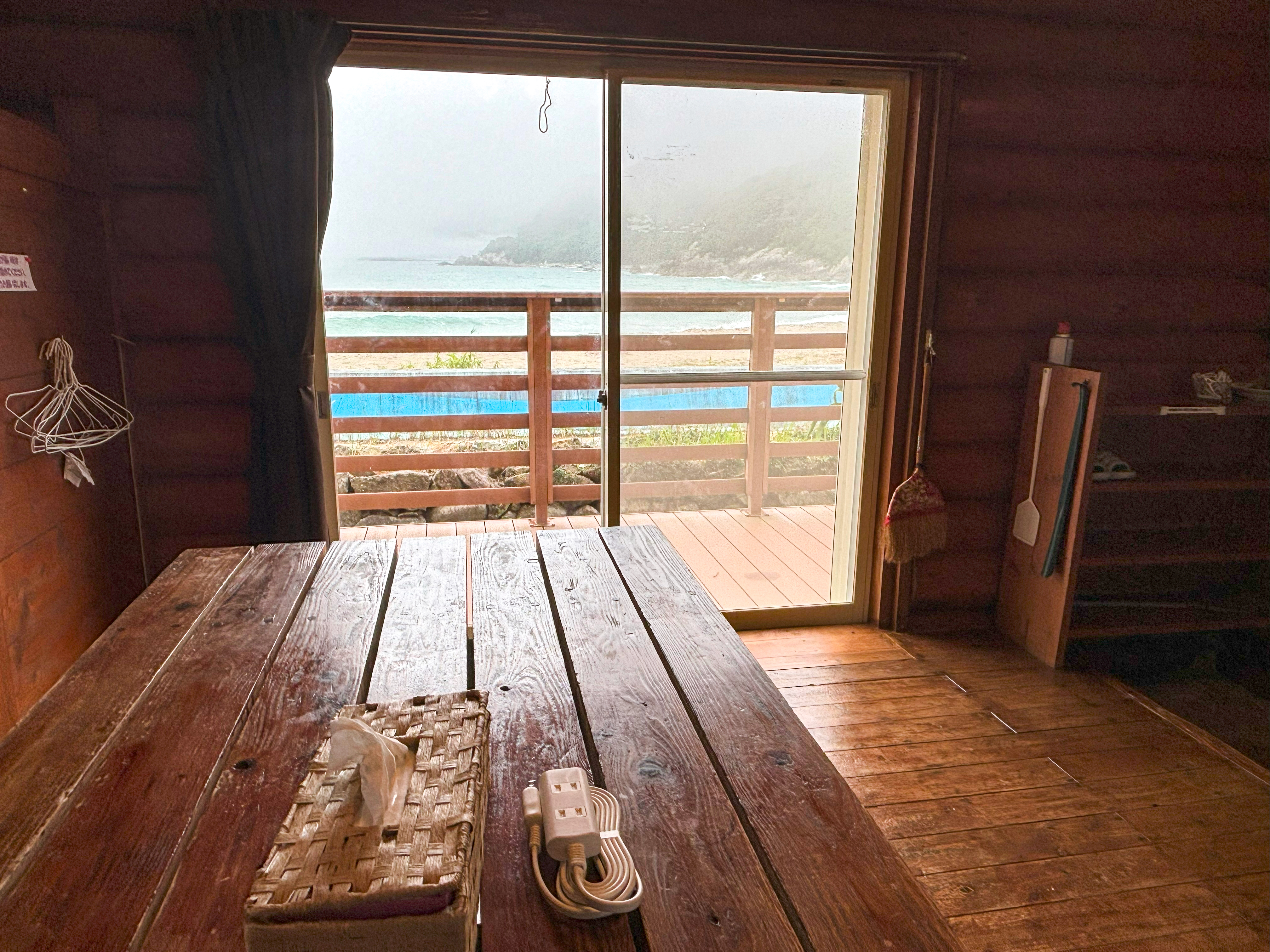 ログハウスからの景色