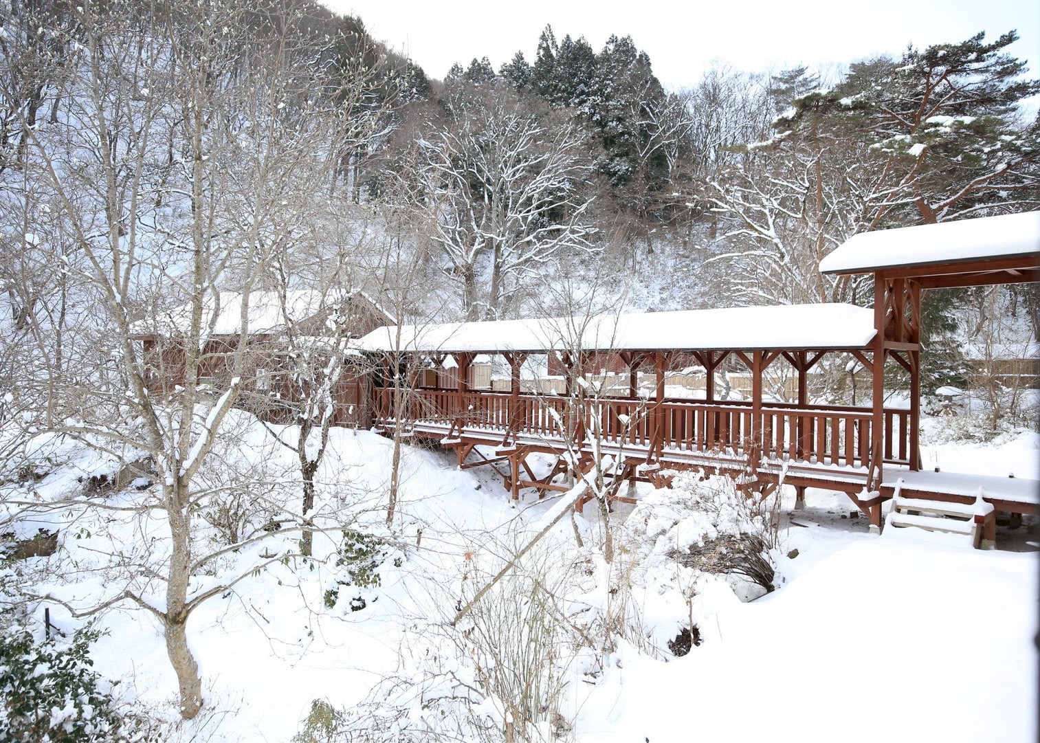 渡り廊下　雪景色