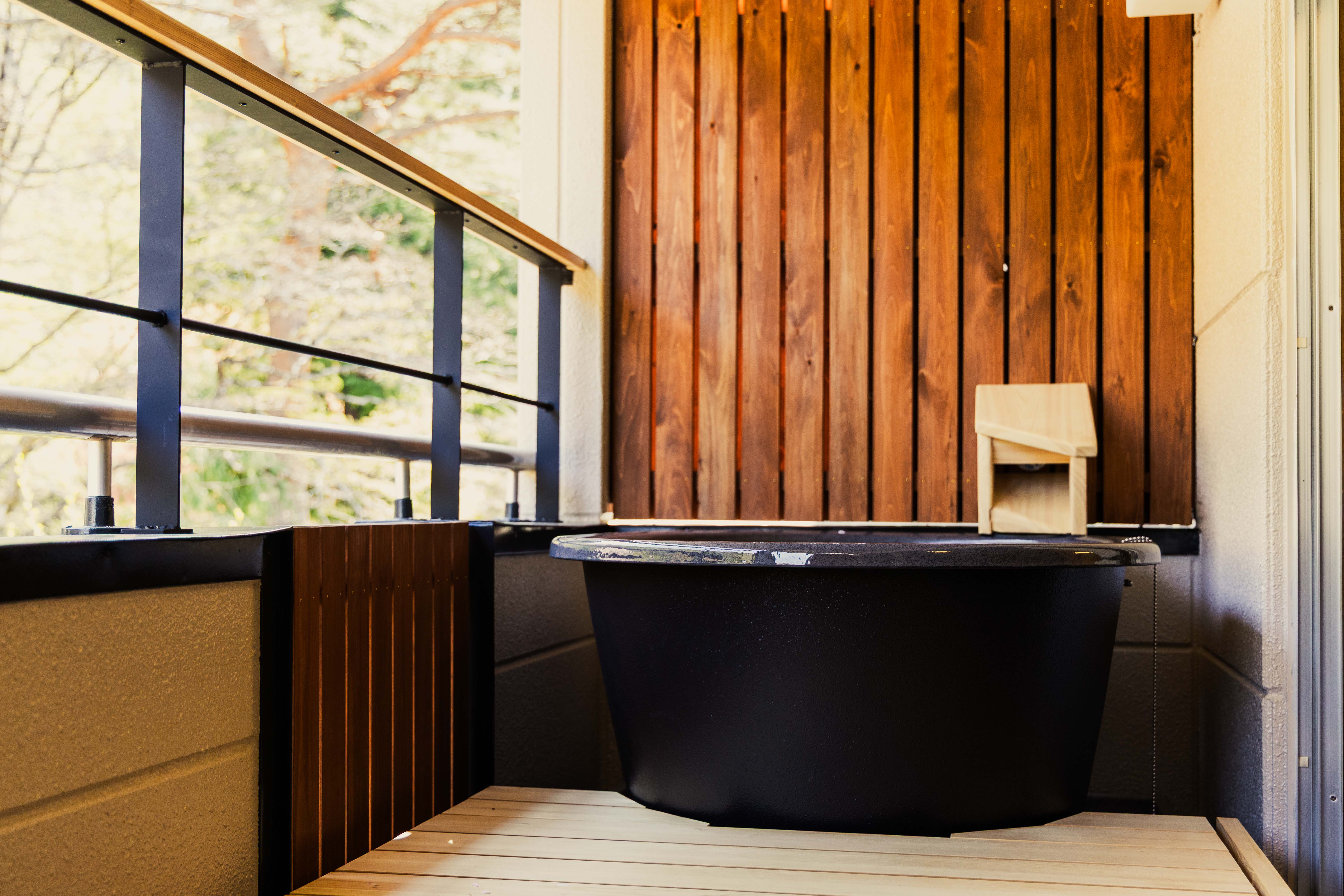 客室陶器露天風呂