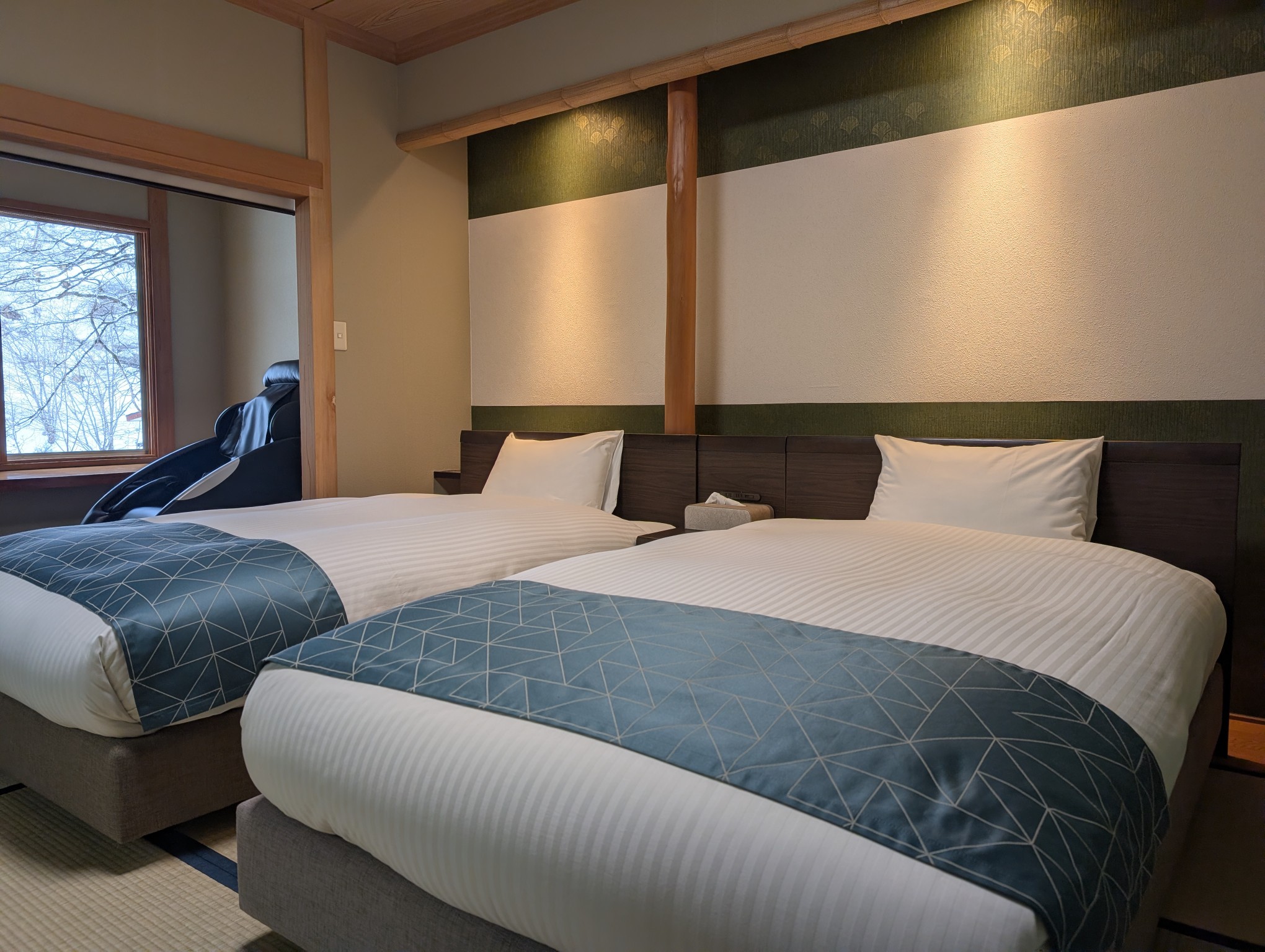 翠雨（夏）客室ベッドルーム